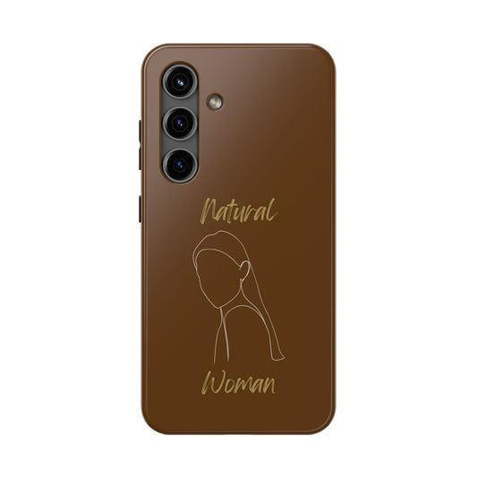 Natural Woman Tilted Look (WL) Tough Phone Cases BROWN