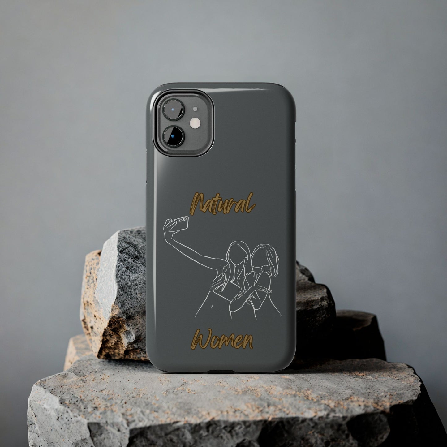 Natural Woman Friends Selfie (WL)Tough Phone Cases DARK GREY