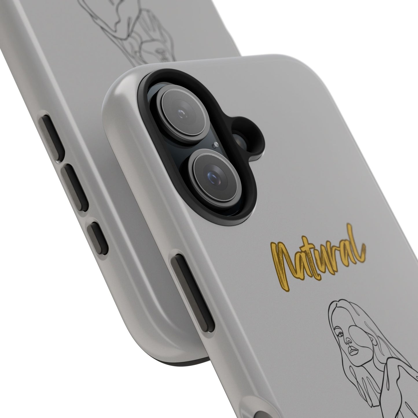 Natural Woman Care Free (BL)Tough Phone Cases LIGHT GREY