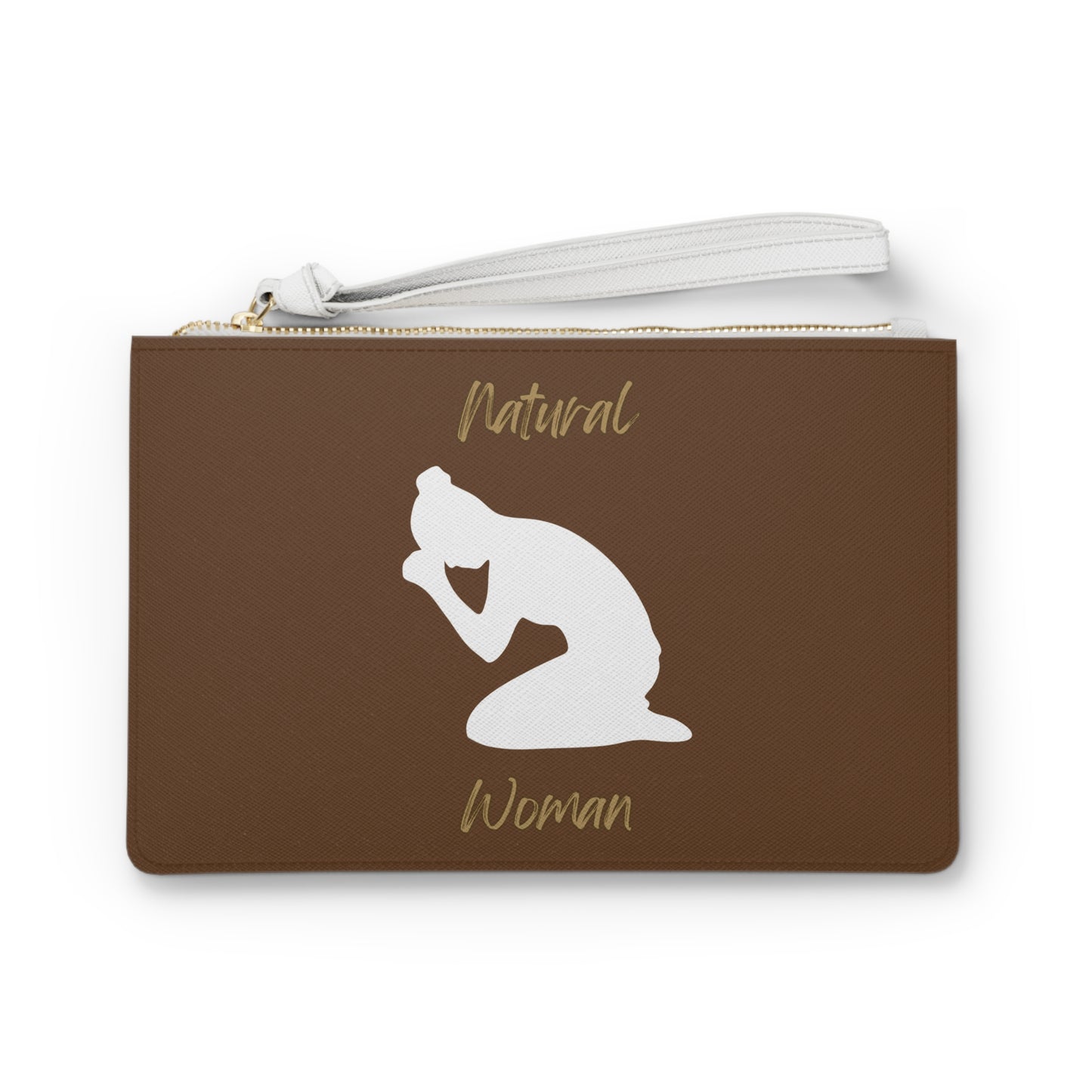Natural Woman Pray (WL) Clutch Bag BROWN