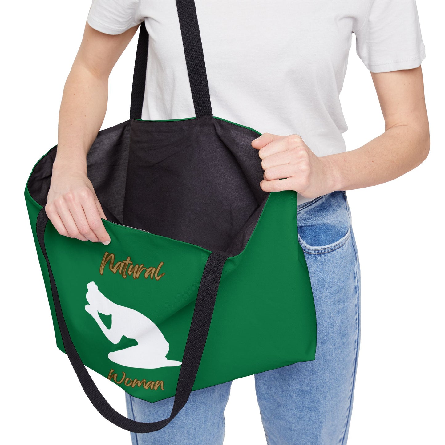 Natural Woman Pray (WL) Weekender Tote Bag DARK GREEN