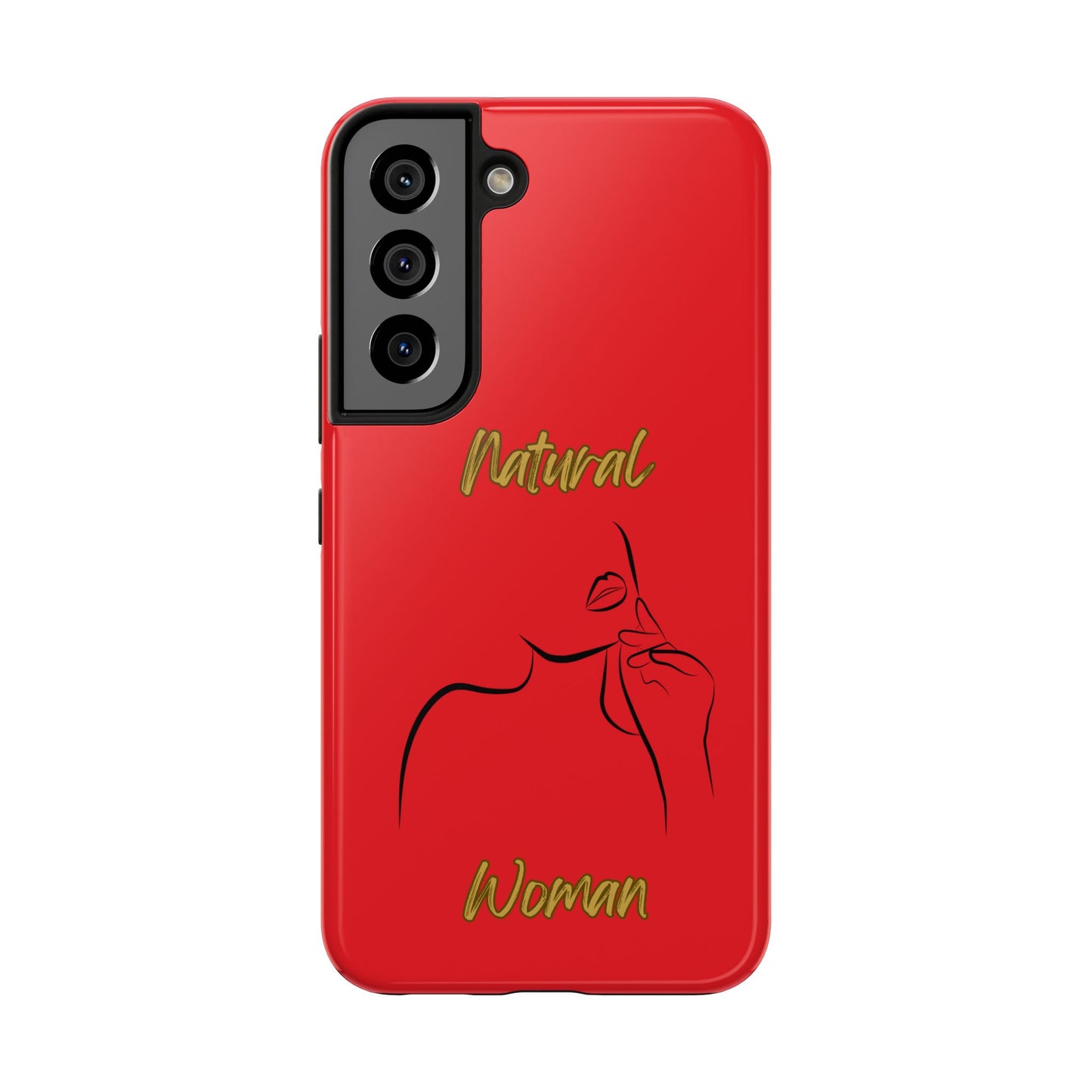 Natural Woman Chin Up (BL)Tough Phone Cases RED
