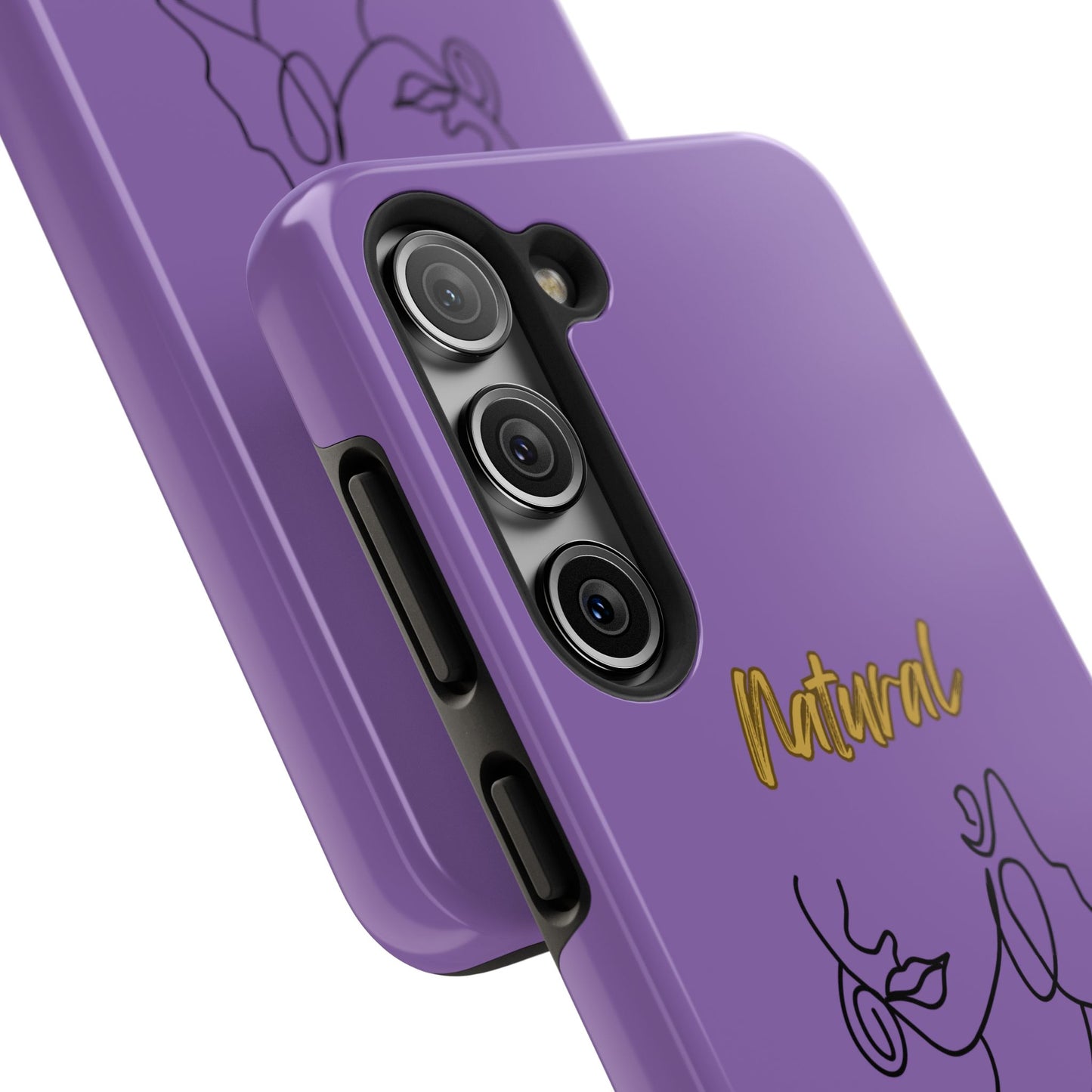 Natural Woman Lips (BL)Tough Phone Cases LIGHT PURPLE