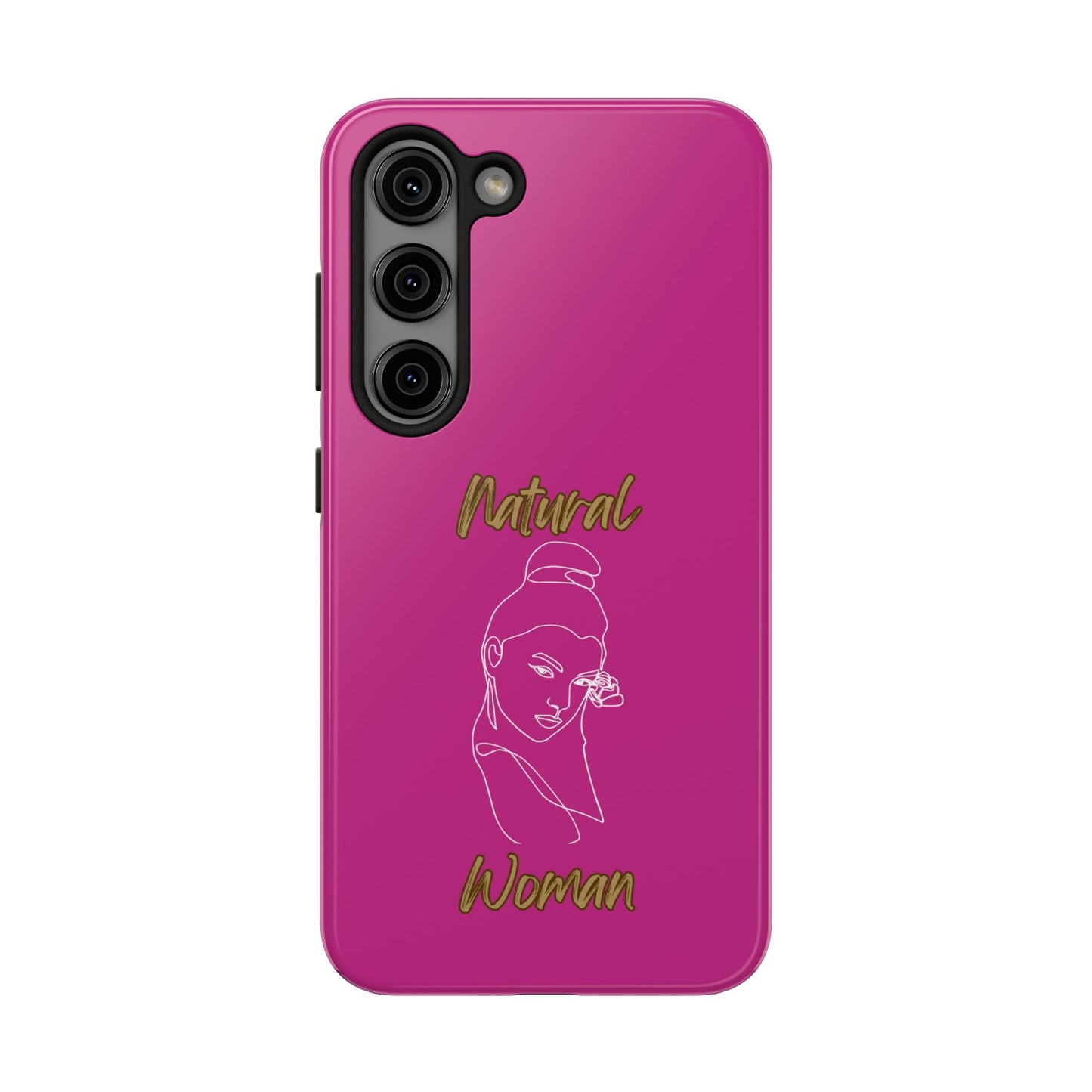 Natural Woman Sassy Bun (WL) Tough Phone Cases PINK
