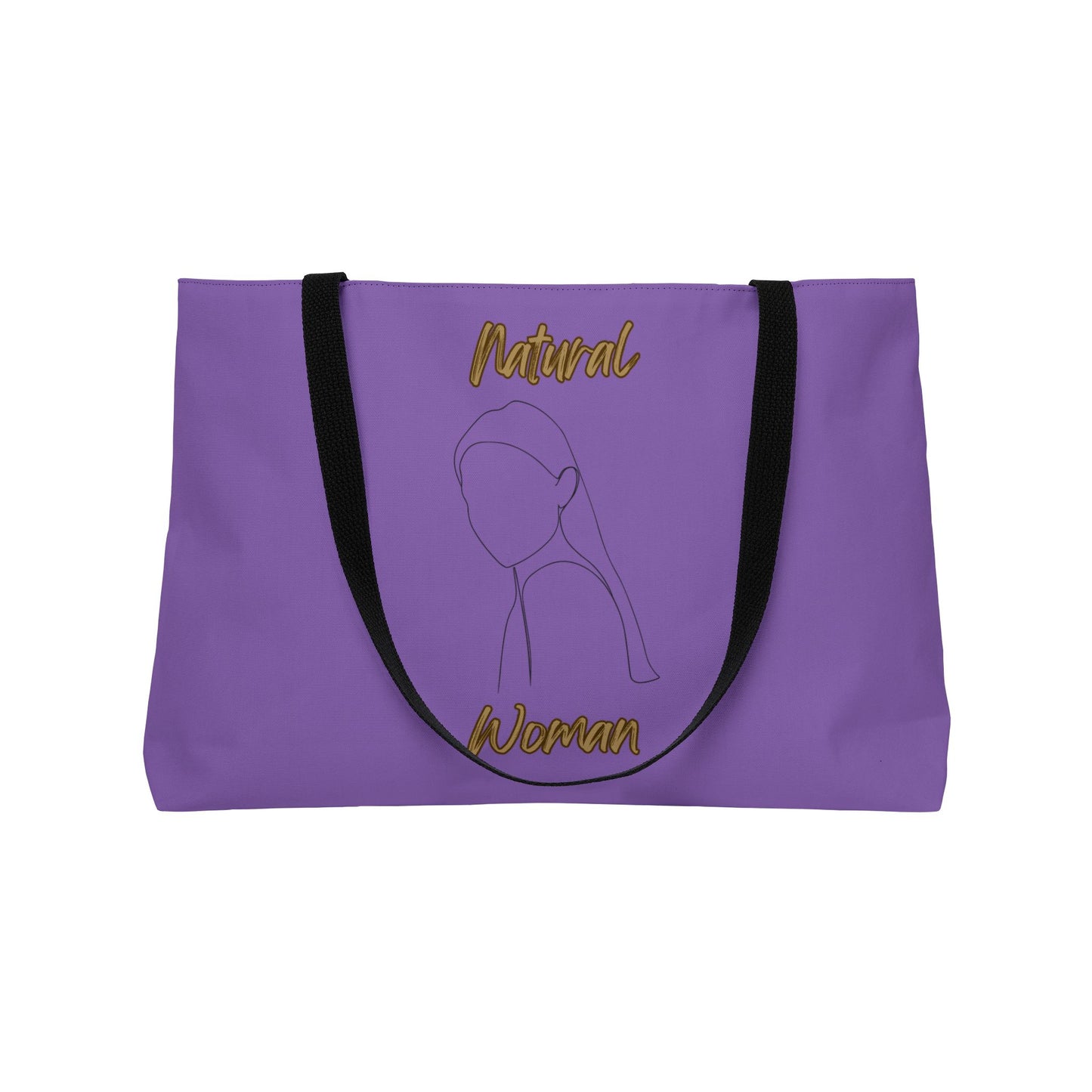 Natural Woman Tilted Look (BL) Weekender Tote Bag LIGHT PURPLE