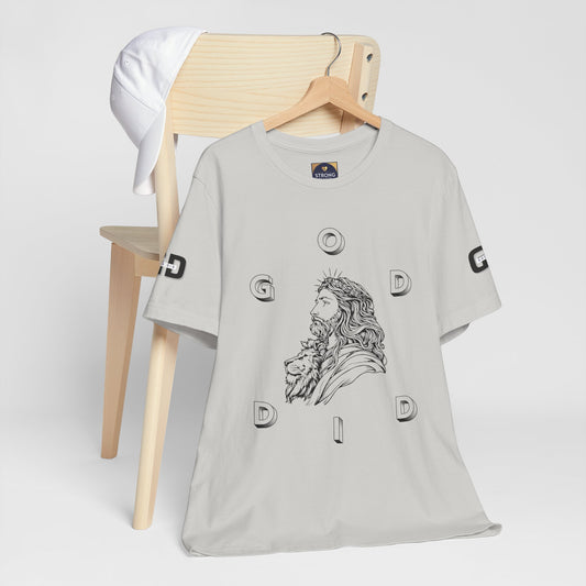 "GOD DID" —(BL) Jesus/Lion Profile