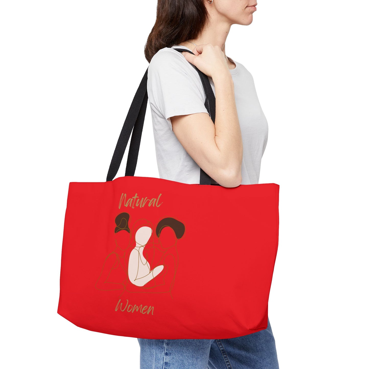 Natural Women Friends (BL) Weekender Tote Bag RED