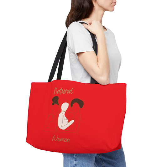 Natural Women Friends (BL) Weekender Tote Bag RED