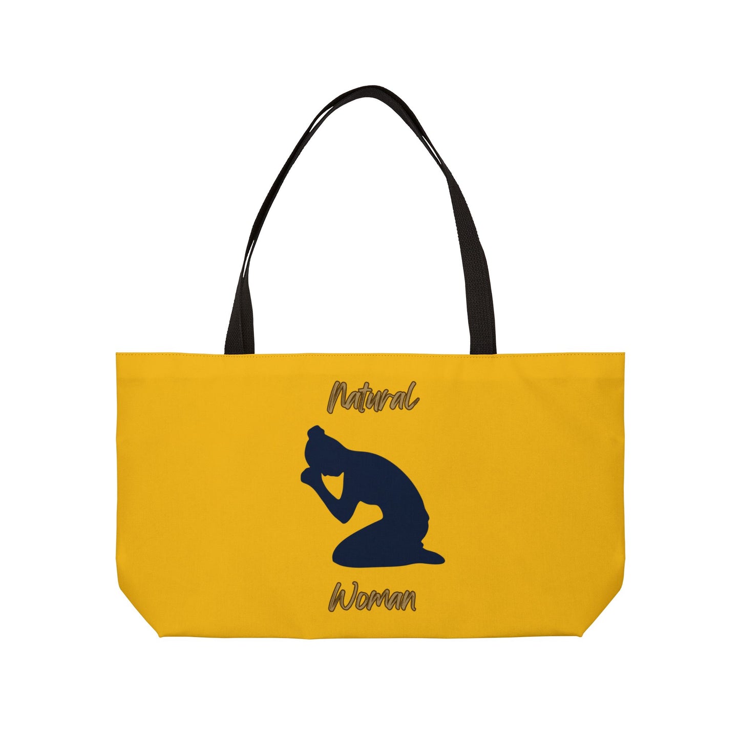 Natural Woman Pray (BL) Weekender Tote Bag YELLOW