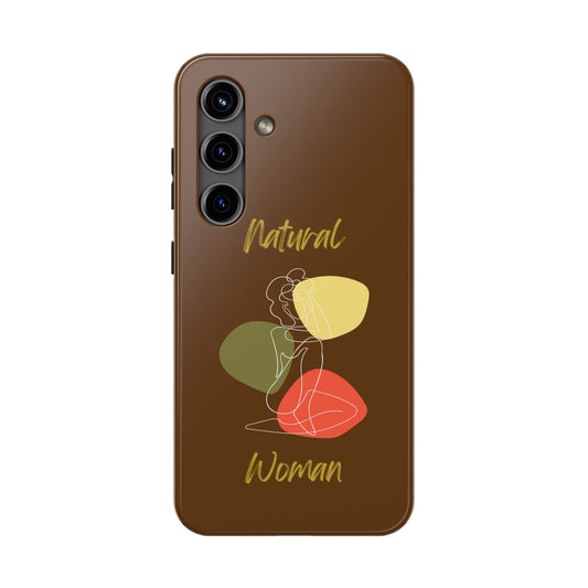 Natural Woman Colorful Pose (WL)Tough Phone Cases BROWN