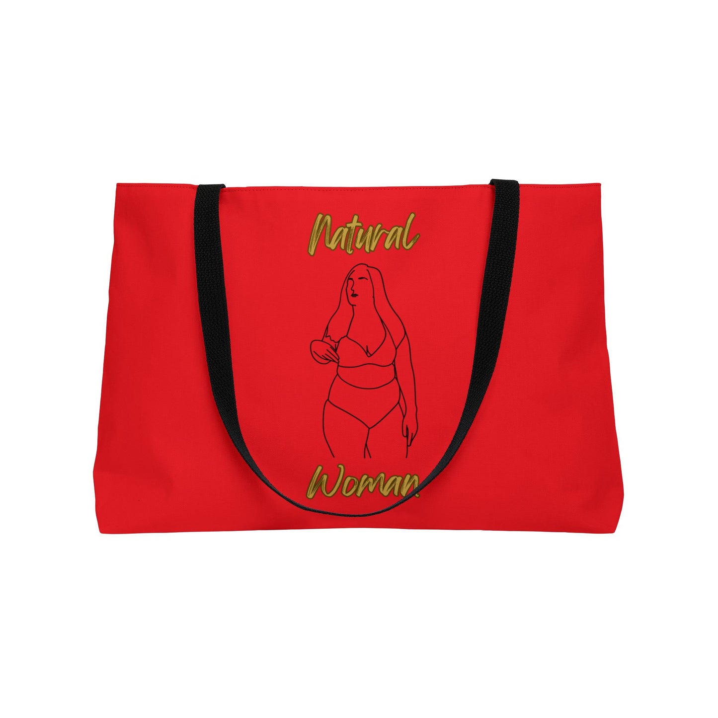Natural Woman Full Beauty (BL) Weekender Tote Bag RED