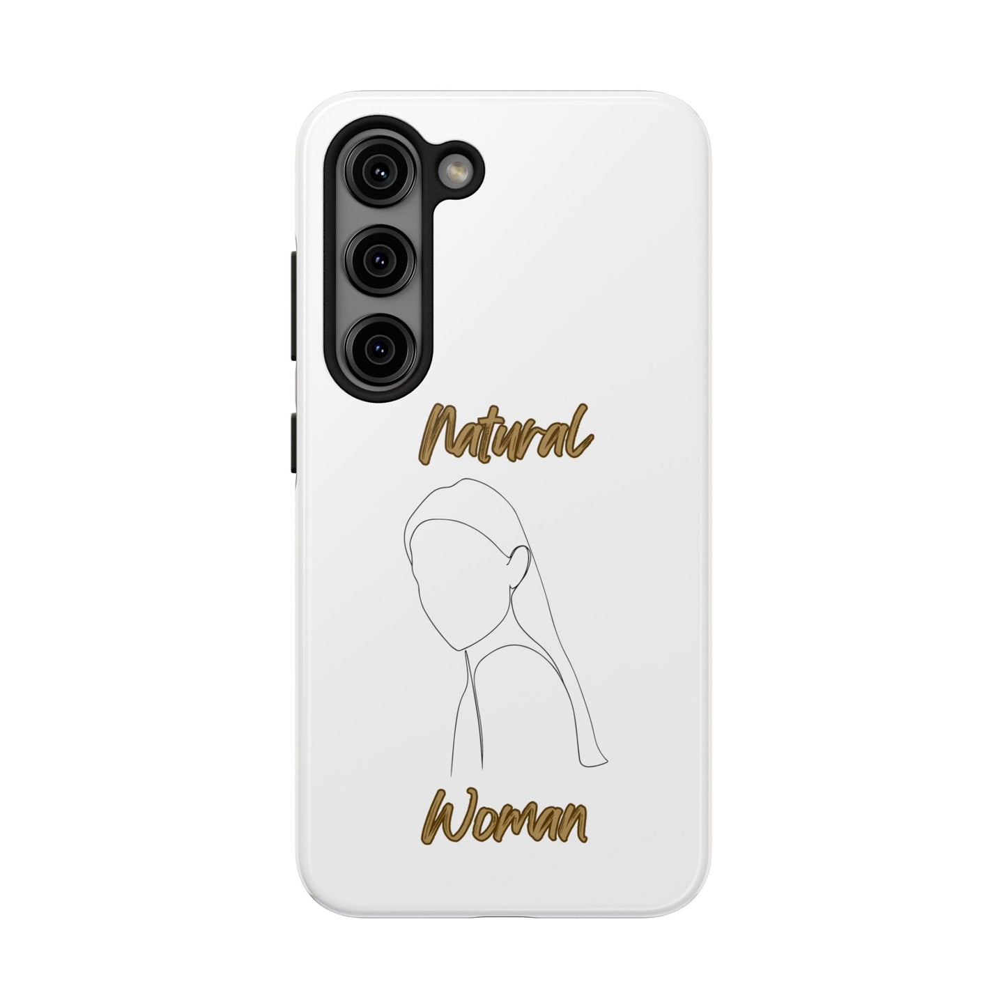 Natural Woman Tilted Look (BL) Tough Phone Cases WHITE