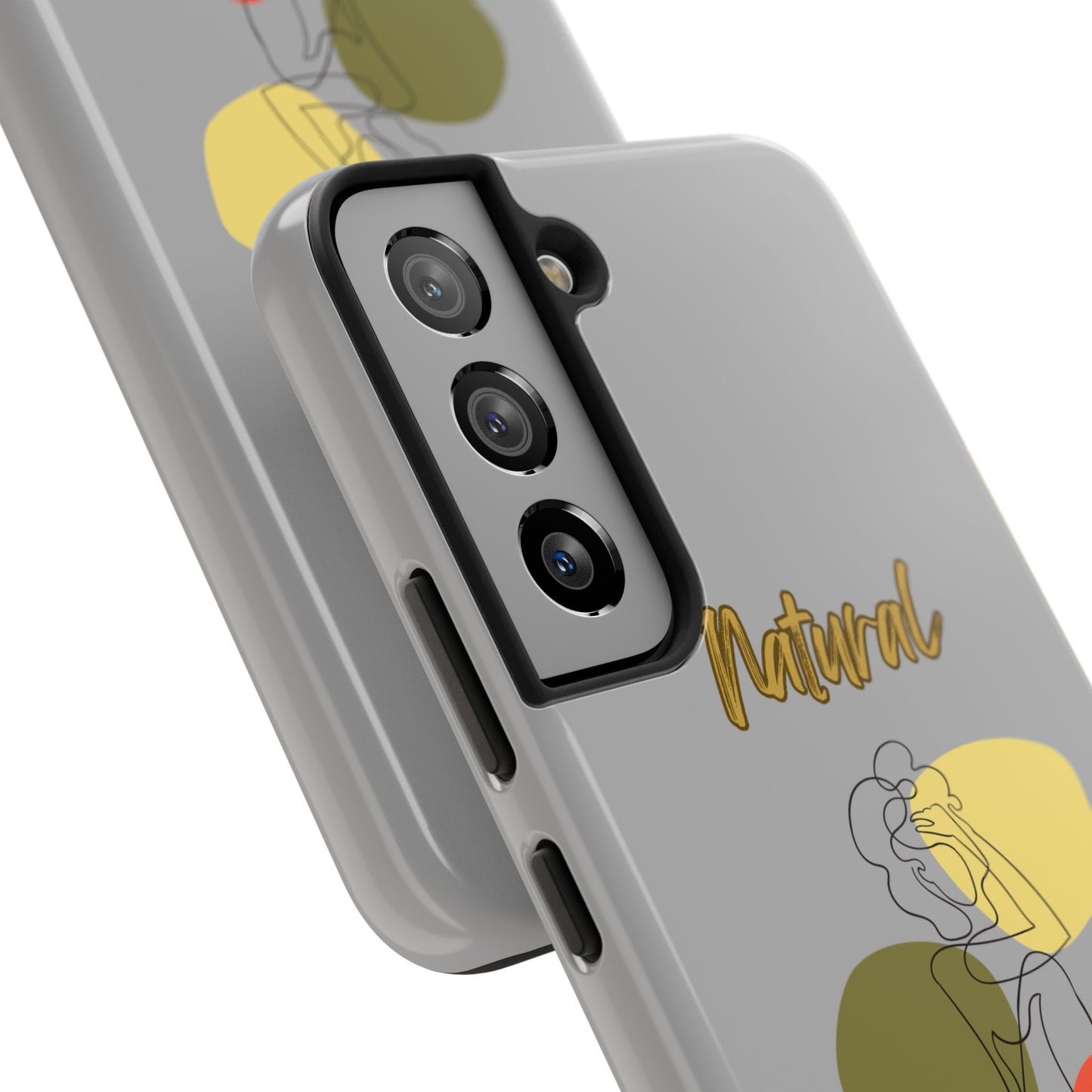 Natural Woman Colorful Pose (BL)Tough Phone Cases LIGHT GREY