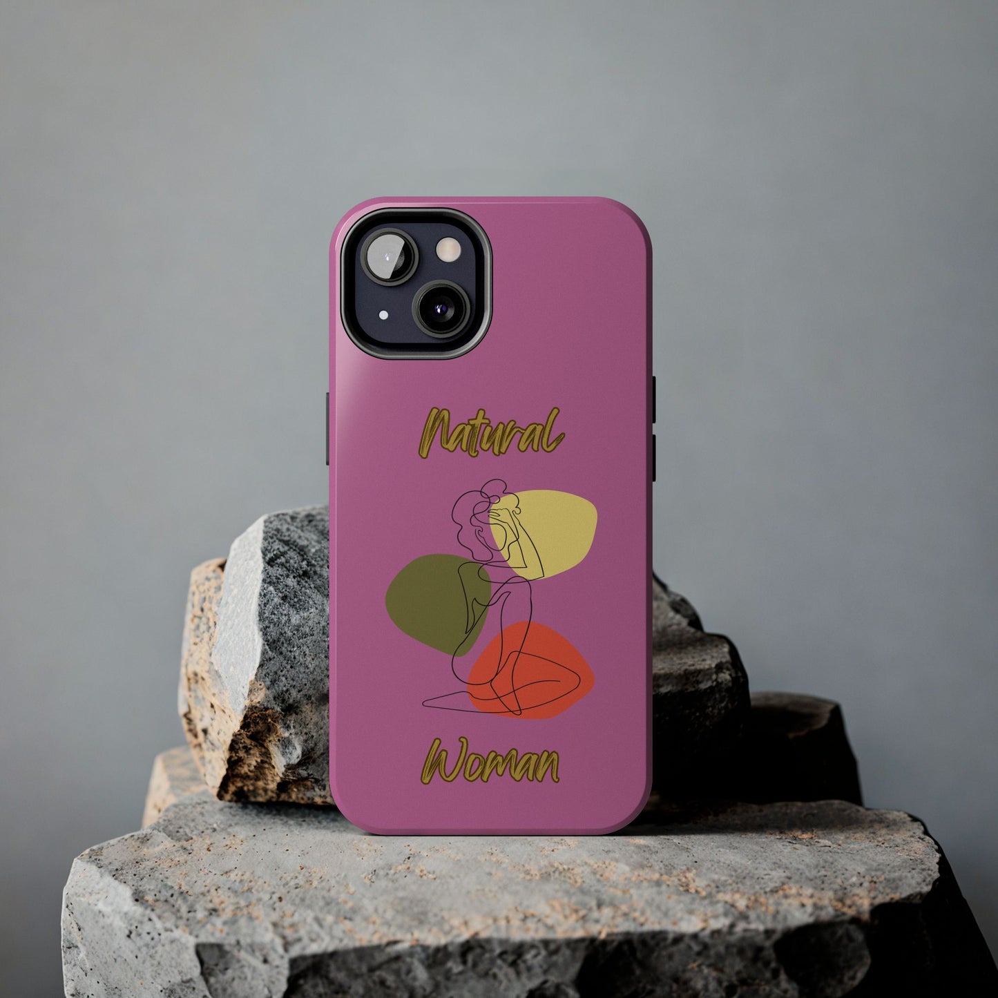 Natural Woman Colorful Pose (BL)Tough Phone Cases LIGHT PINK