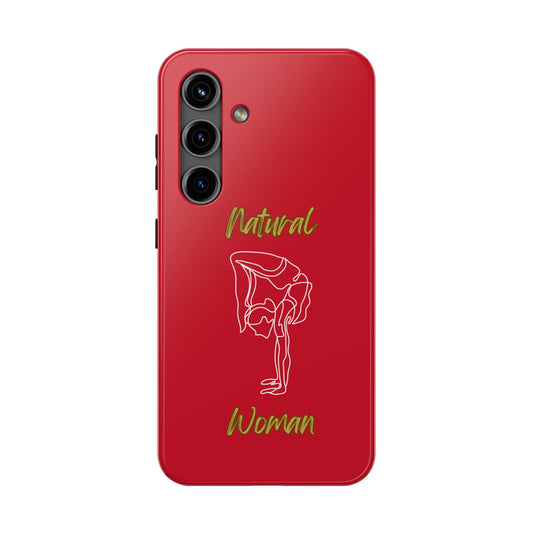 Natural Woman Flexible (WL)Tough Phone Cases DARK RED
