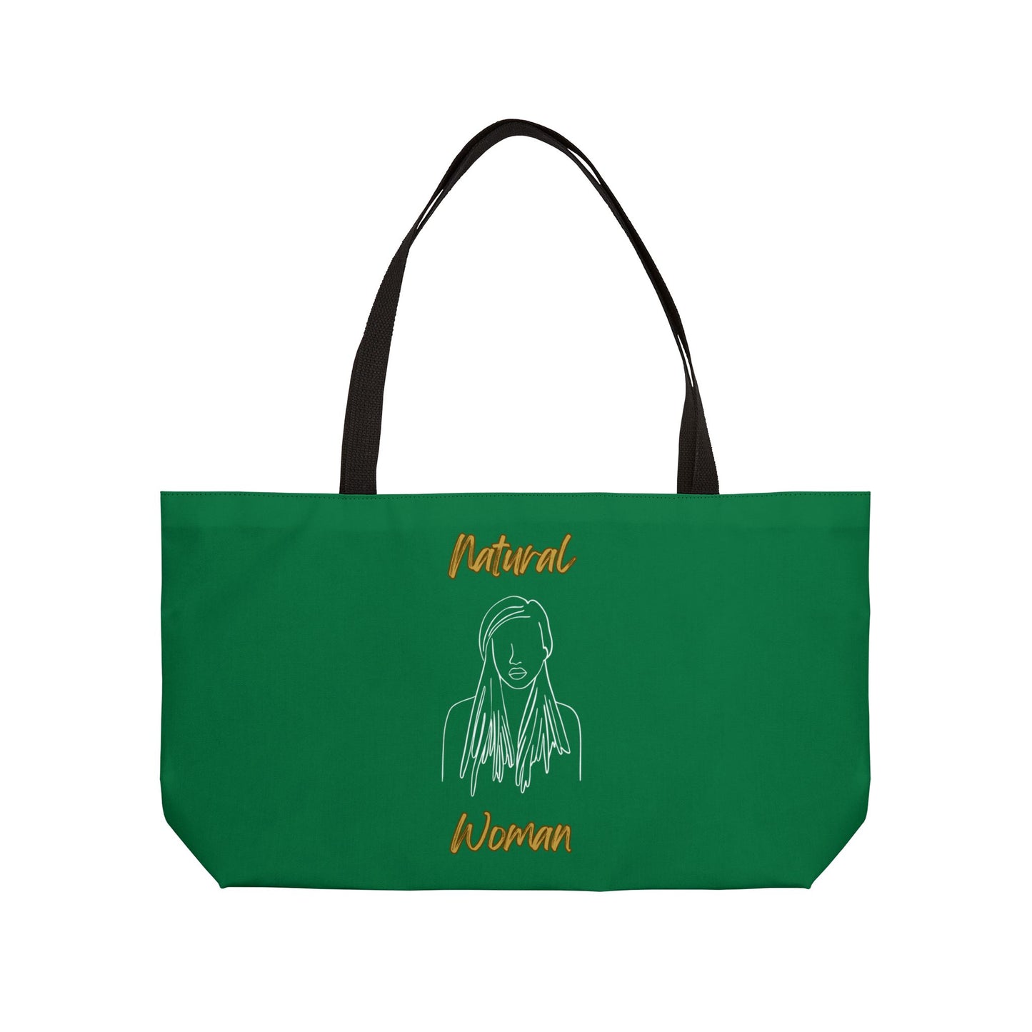 Natural Woman Content (WL) Weekender Tote Bag DARK GREEN