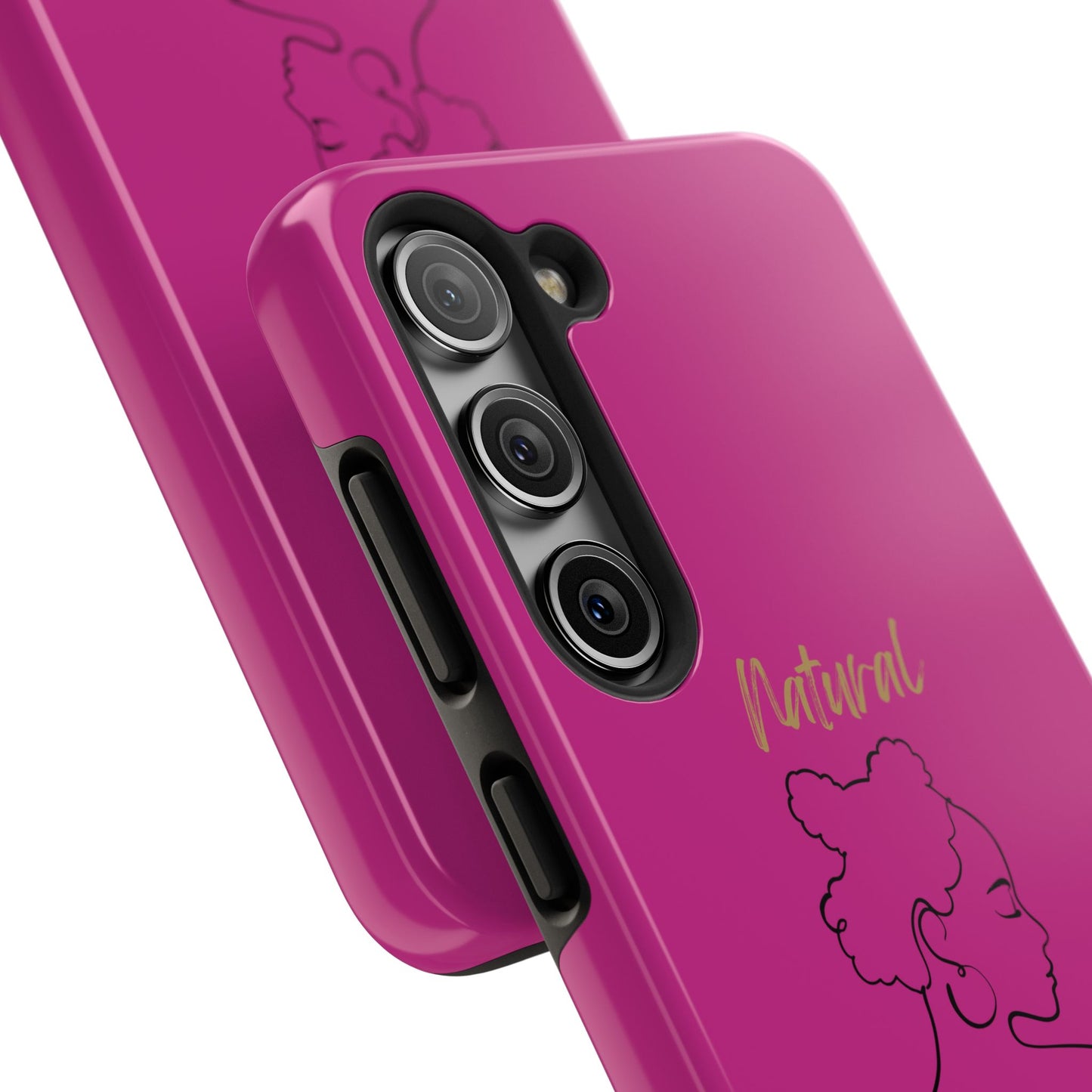 Natural Woman Twists (BL) Tough Phone Cases PINK