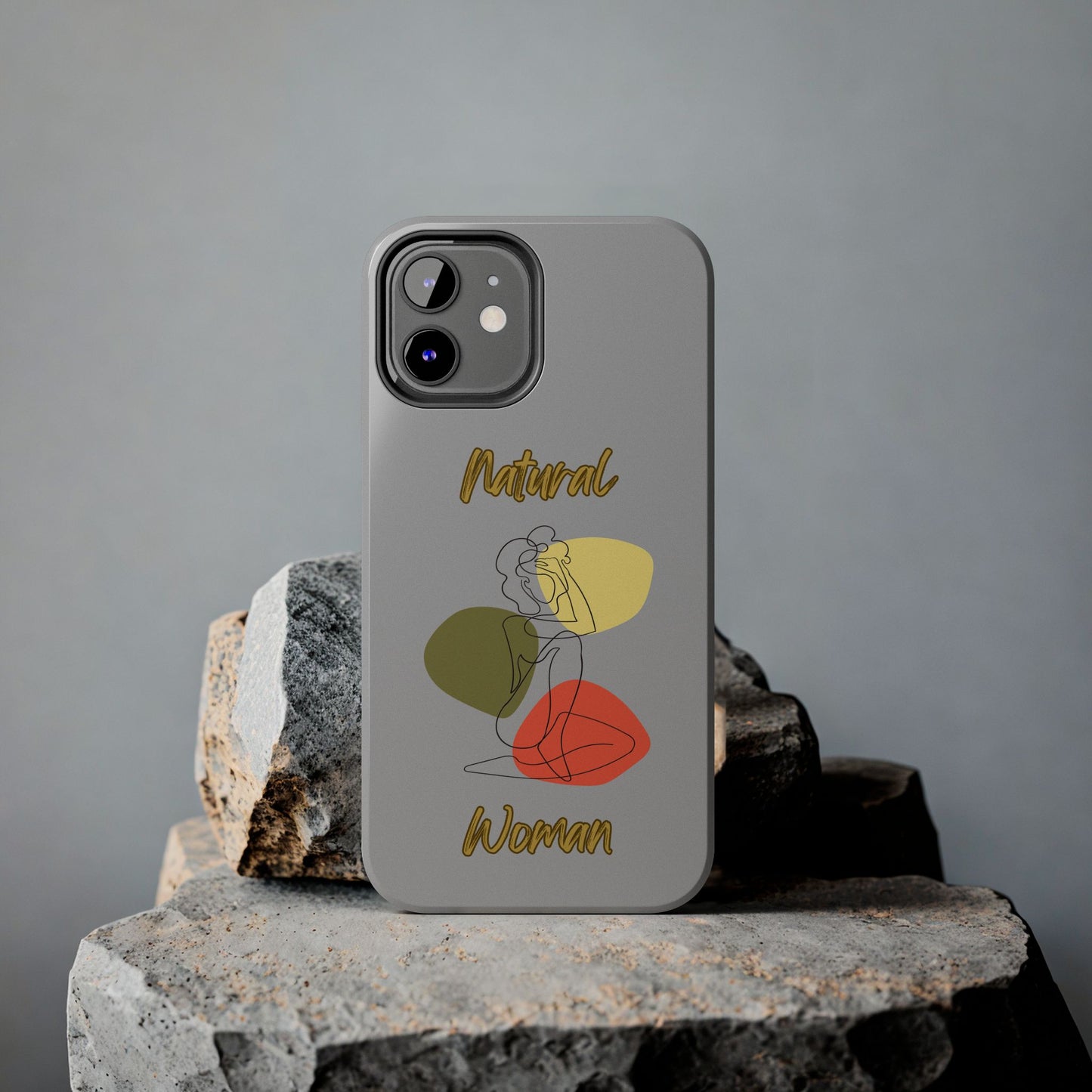 Natural Woman Colorful Pose (BL)Tough Phone Cases LIGHT GREY