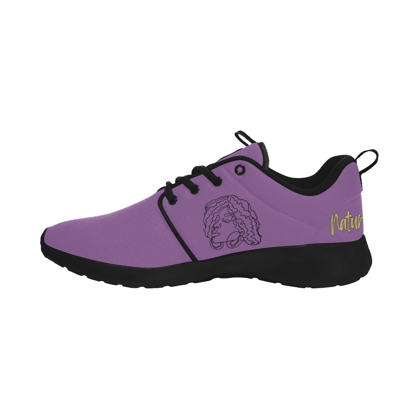 Natural Woman NATURALLY ME (BL) PURPLE w/ Black Sole Sneakers