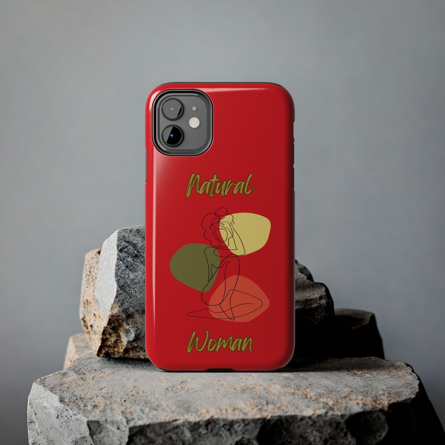Natural Woman Colorful Pose (BL)Tough Phone Cases RED