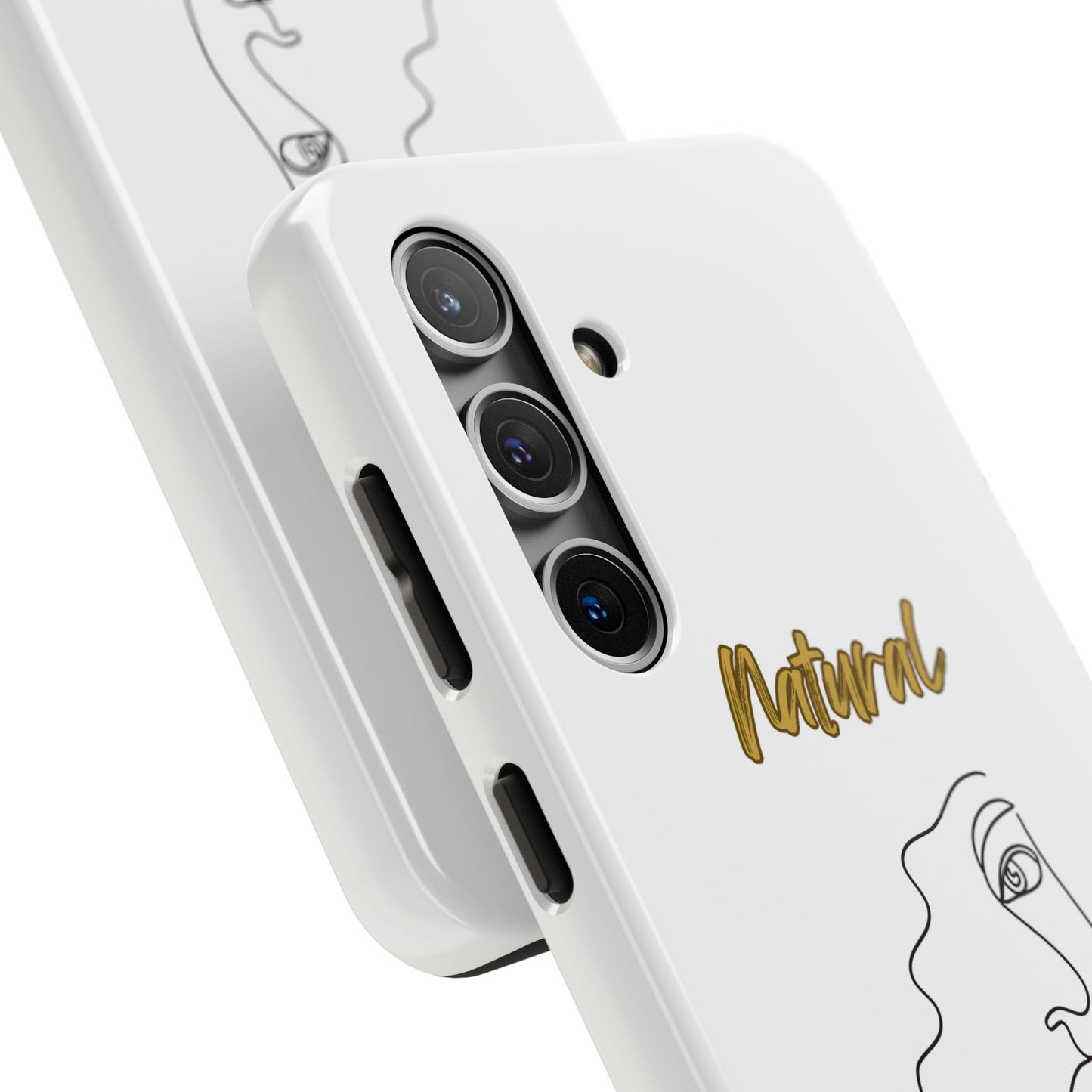 Natural Woman Peekaboo (BL)Tough Phone Cases WHITE