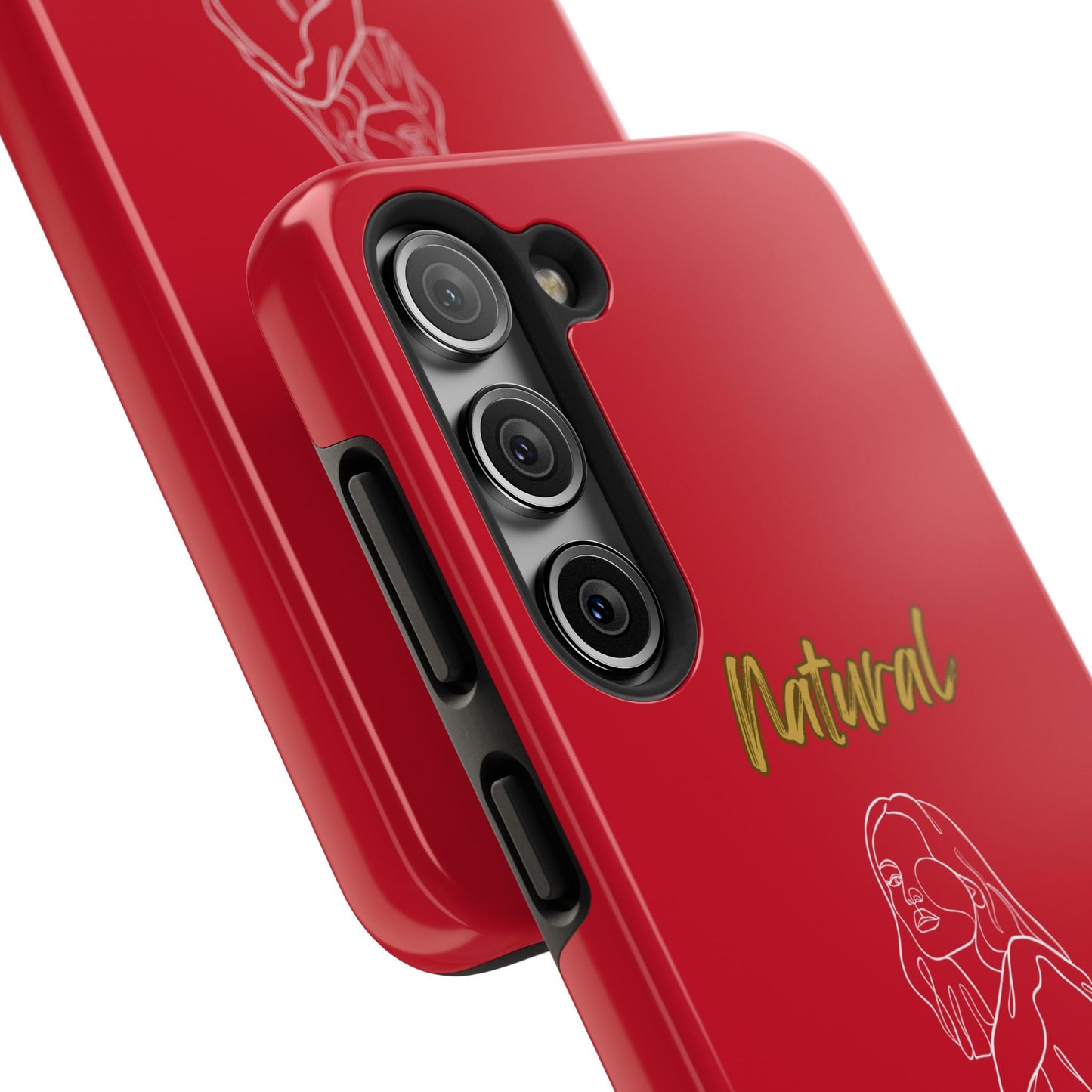 Natural Woman Care Free (WL)Tough Phone Cases DARK RED