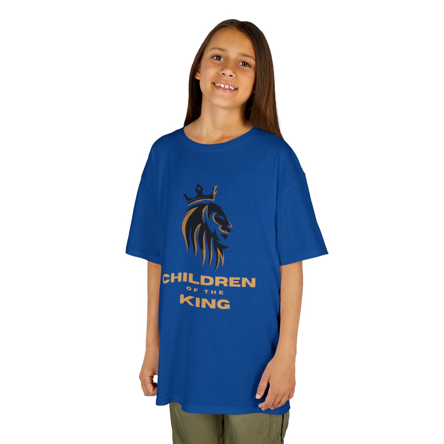 Children of the King Inspirational Kids Cotton T-Shirt (BL)