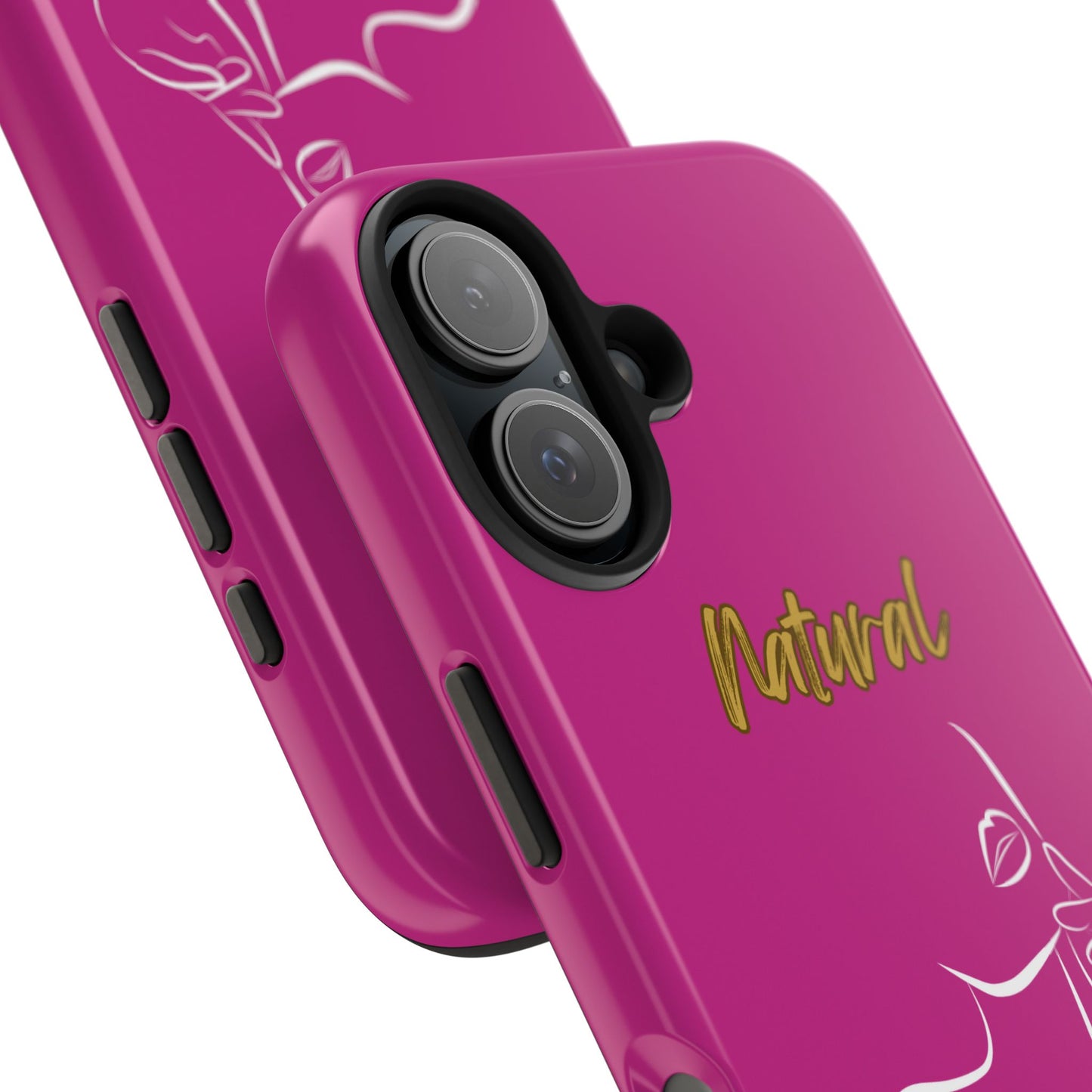 Natural Woman Chin Up (WL)Tough Phone Cases PINK