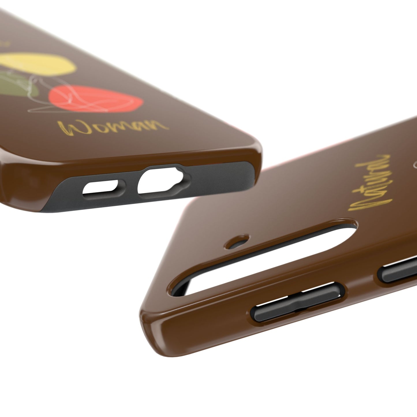 Natural Woman Colorful Pose (WL)Tough Phone Cases BROWN