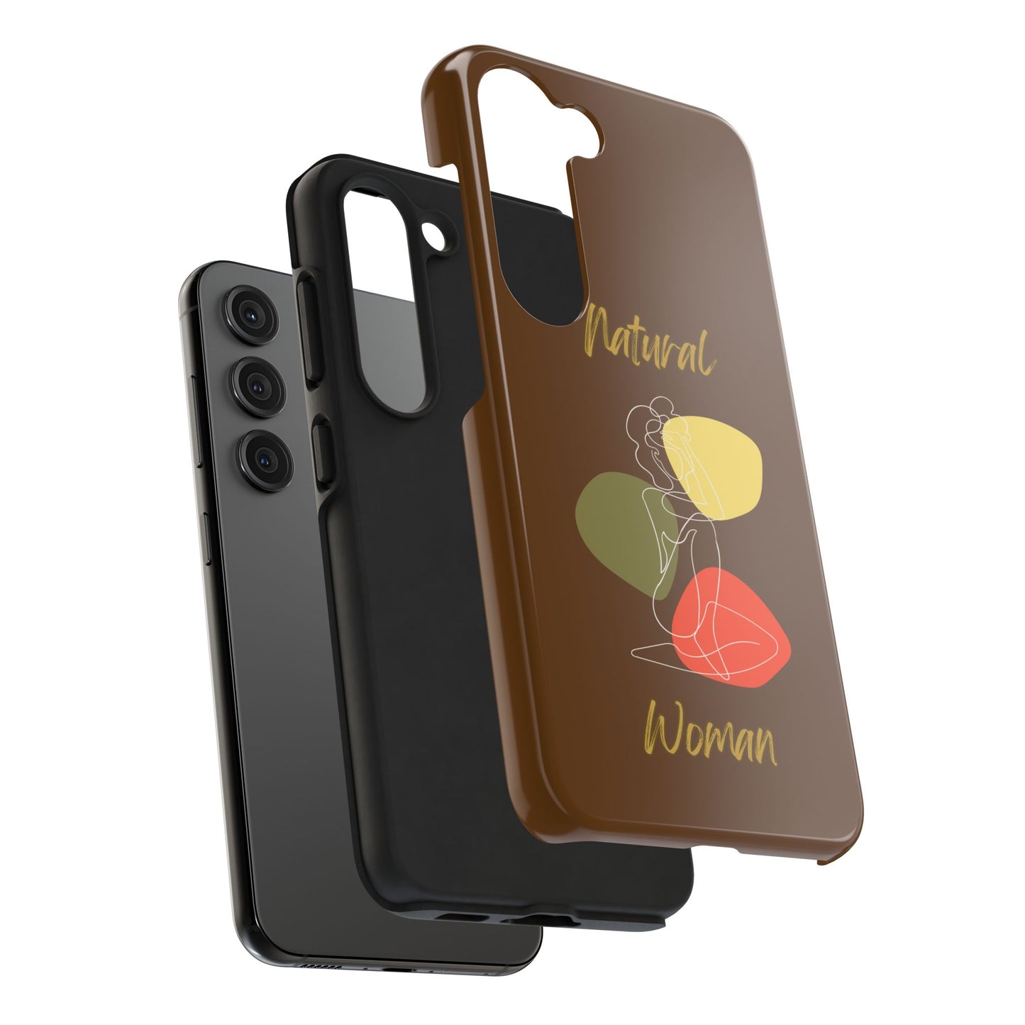 Natural Woman Colorful Pose (WL)Tough Phone Cases BROWN