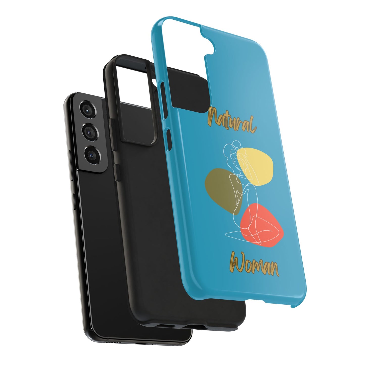 Natural Woman Colorful Pose (WL)Tough Phone Cases TURQUOISE