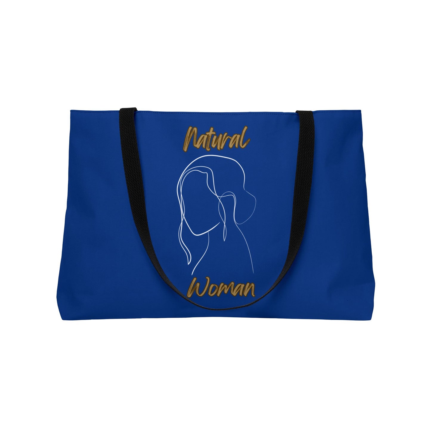 Natural Woman Hanging Hair (WL) Weekender Tote Bag DARK BLUE