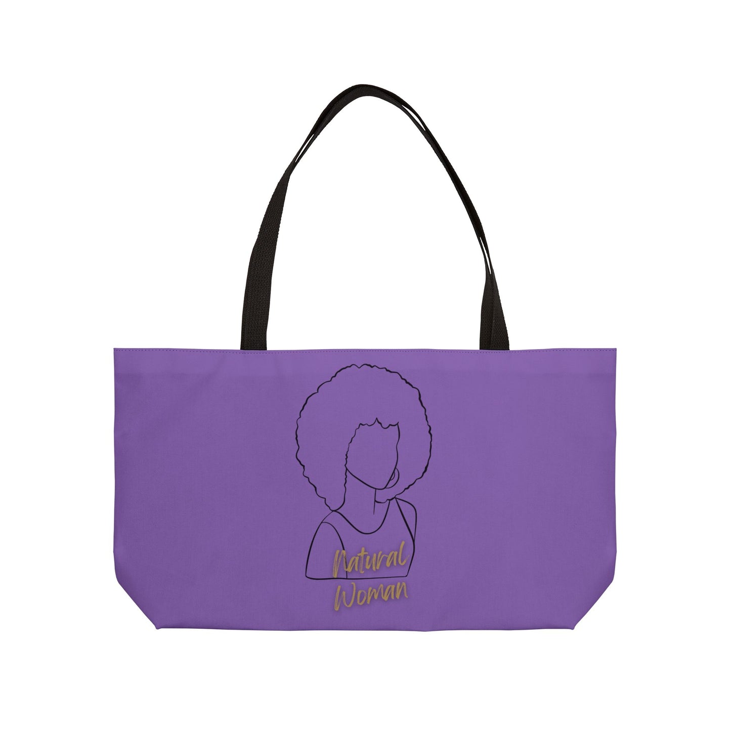 Natural Woman Afro (BL) Weekender Tote Bag LIGHT PURPLE