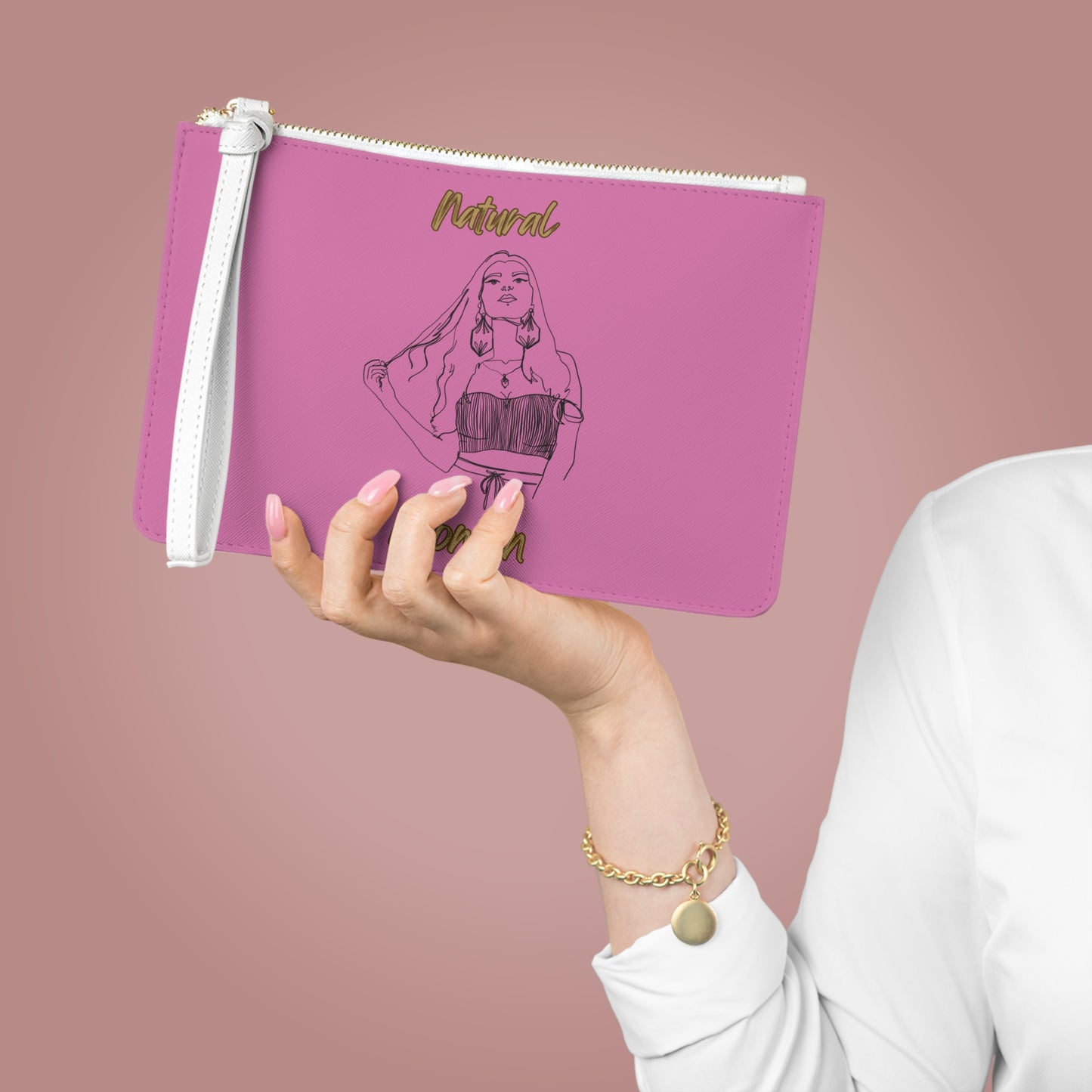 Natural Woman Thinking (BL) Clutch Bag LIGHT PINK