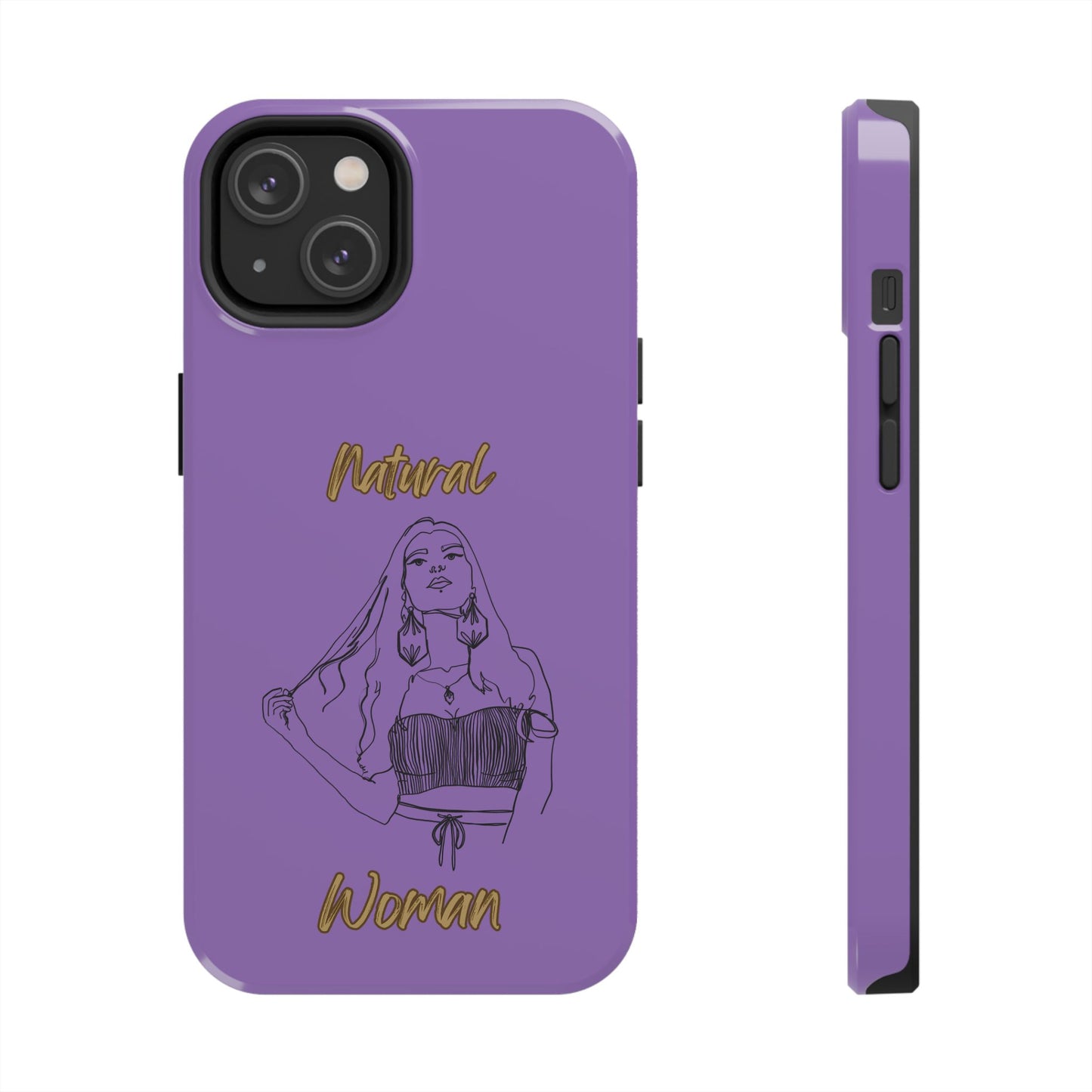 Natural Woman Thinking (BL)Tough Phone Cases LIGHT PURPLE