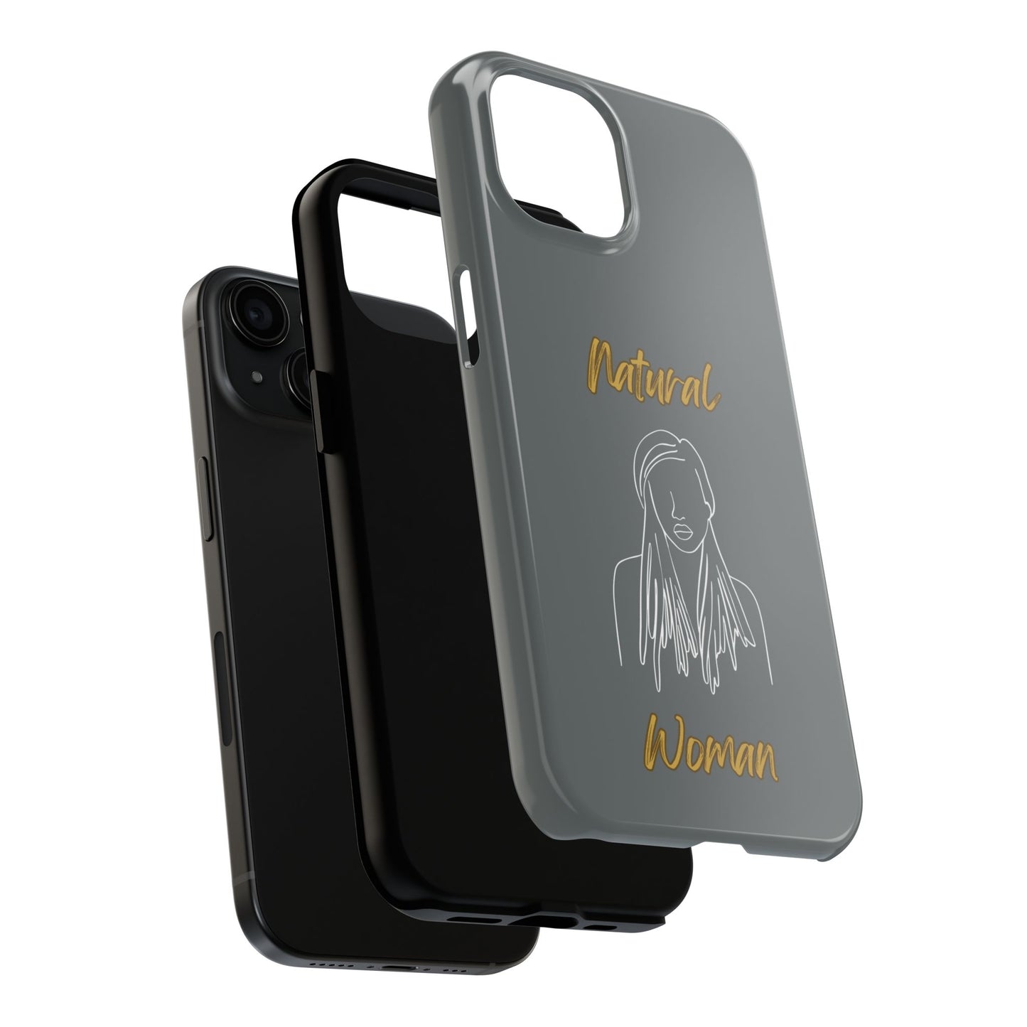Natural Woman Content (WL)Tough Phone Cases DARK GREY