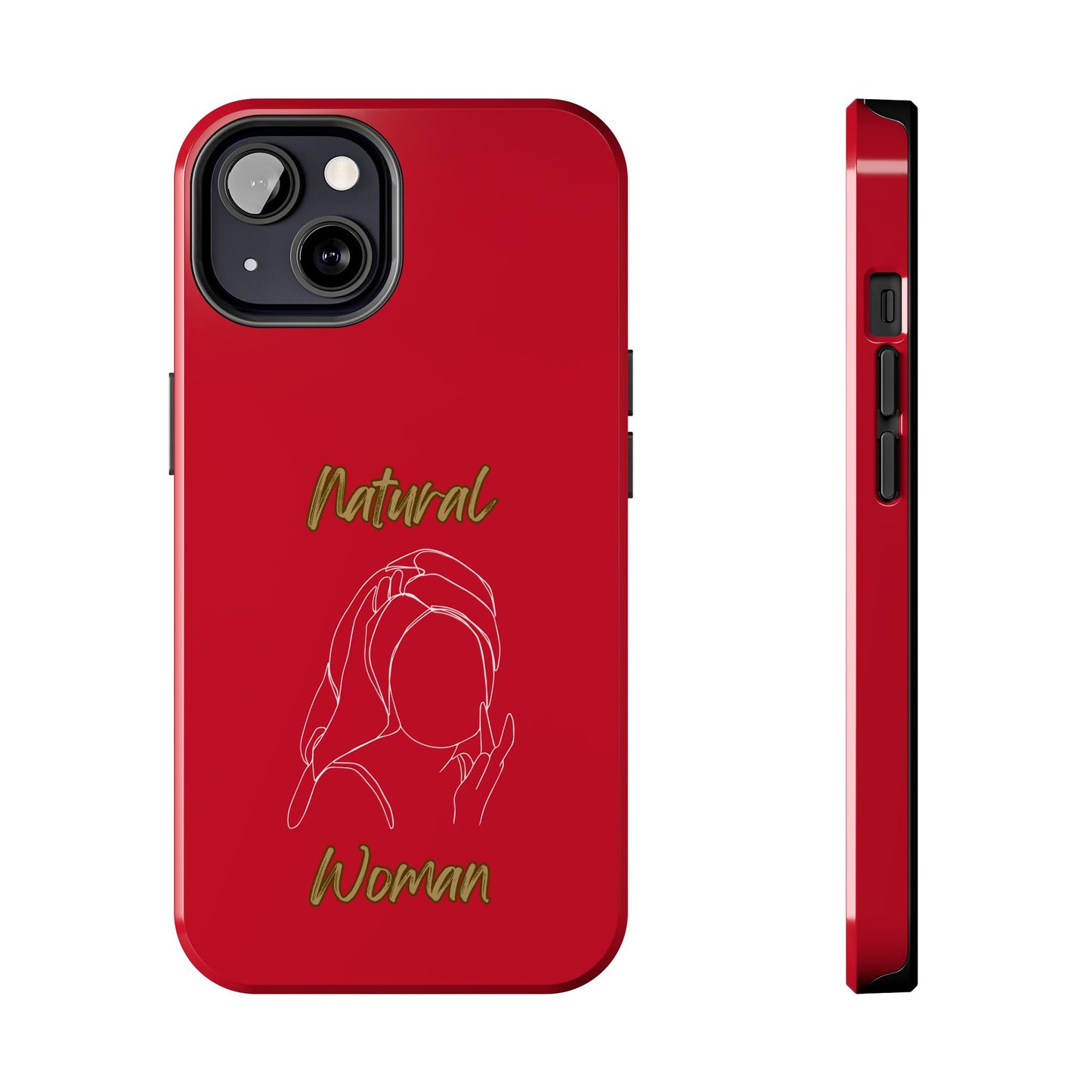 Natural Woman Towel Wrapped (WL)Tough Phone Cases DARK RED