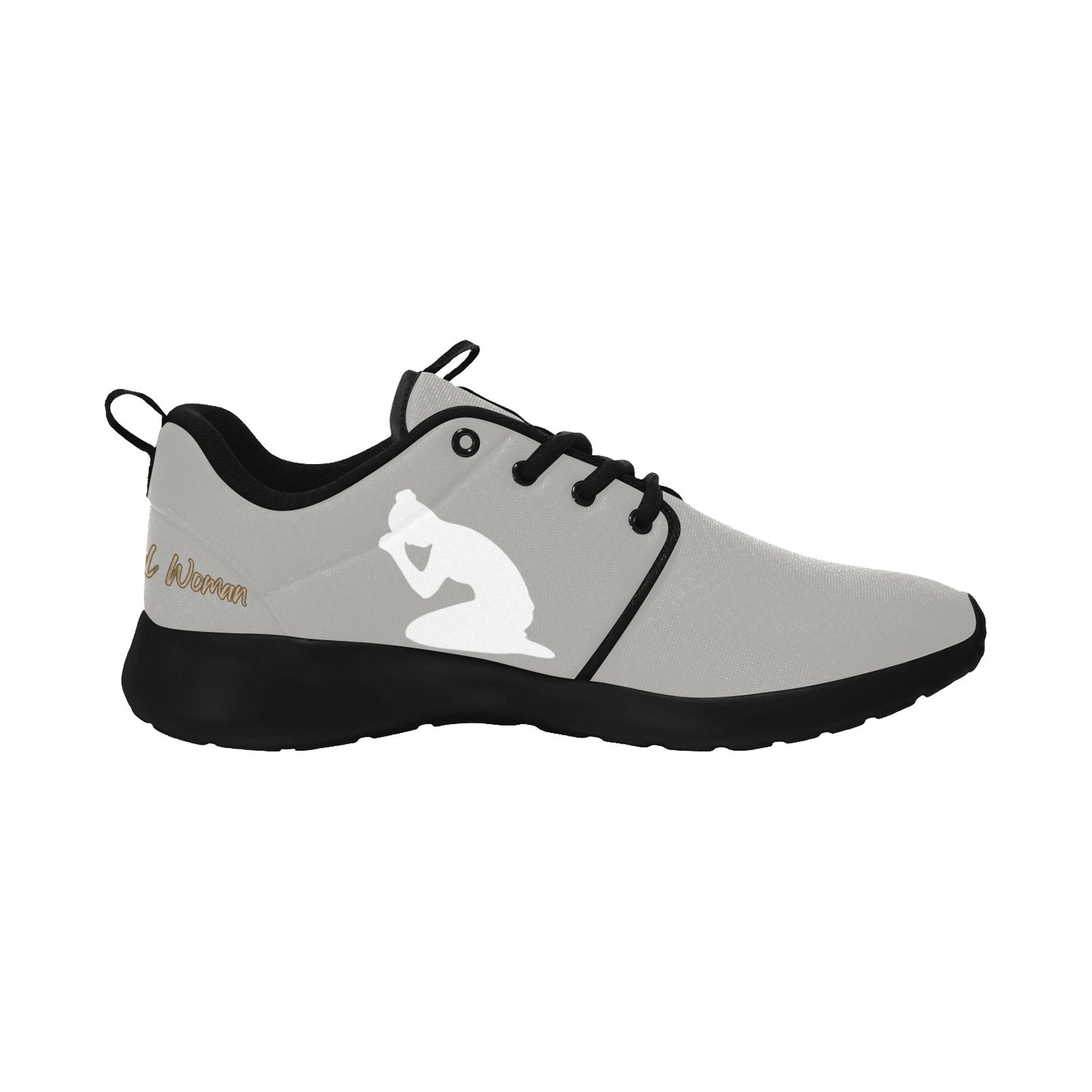 Natural Woman PRAY (WL) GRAY w/ Black Sole Sneakers