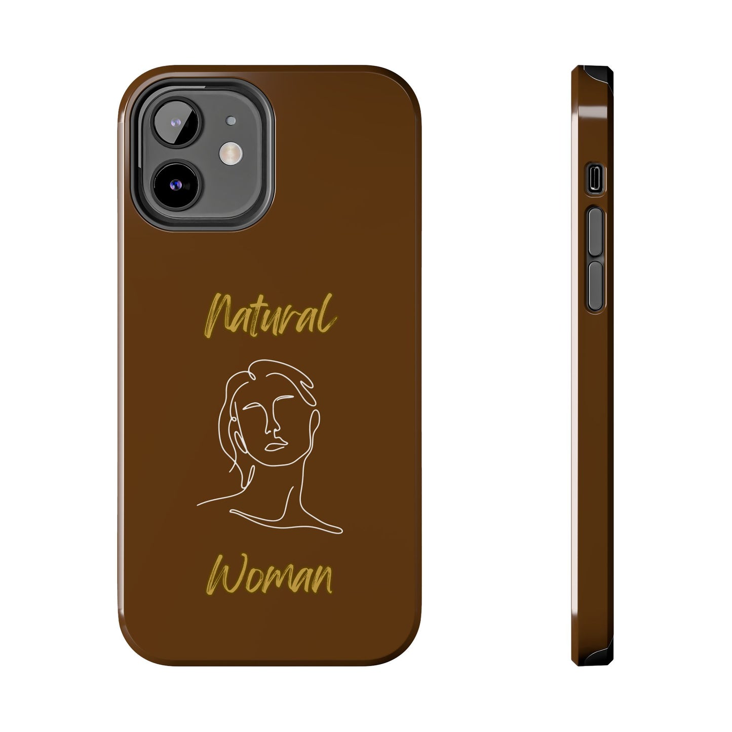 Natural Woman Hello (WL)Tough Phone Cases BROWN