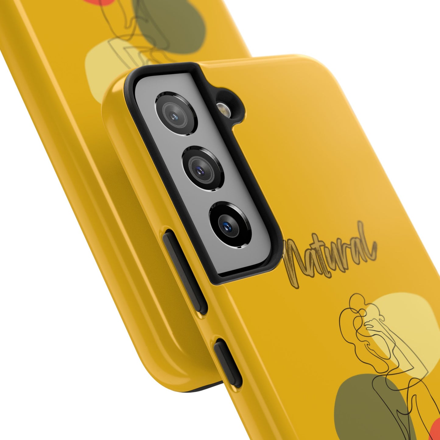 Natural Woman Colorful Pose (BL)Tough Phone Cases YELLOW