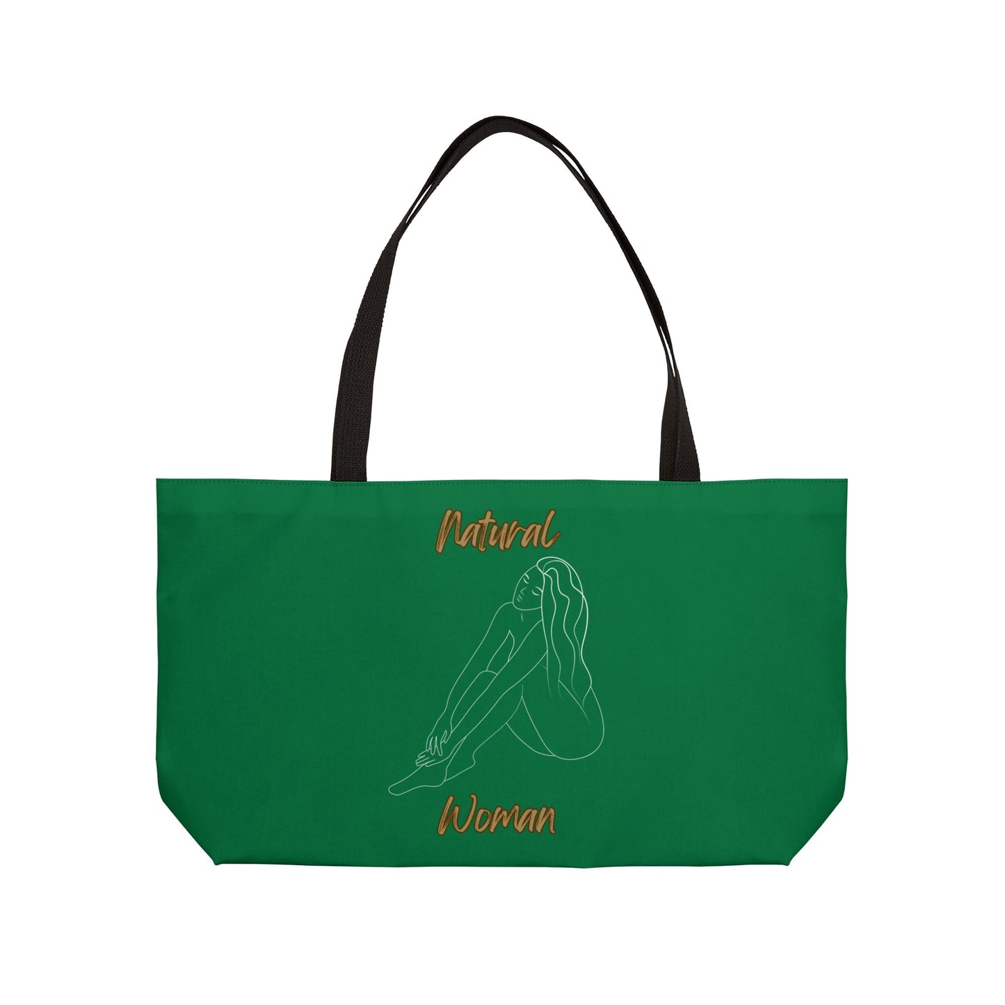 Natural Woman Beauty (WL) Weekender Tote Bag DARK GREEN