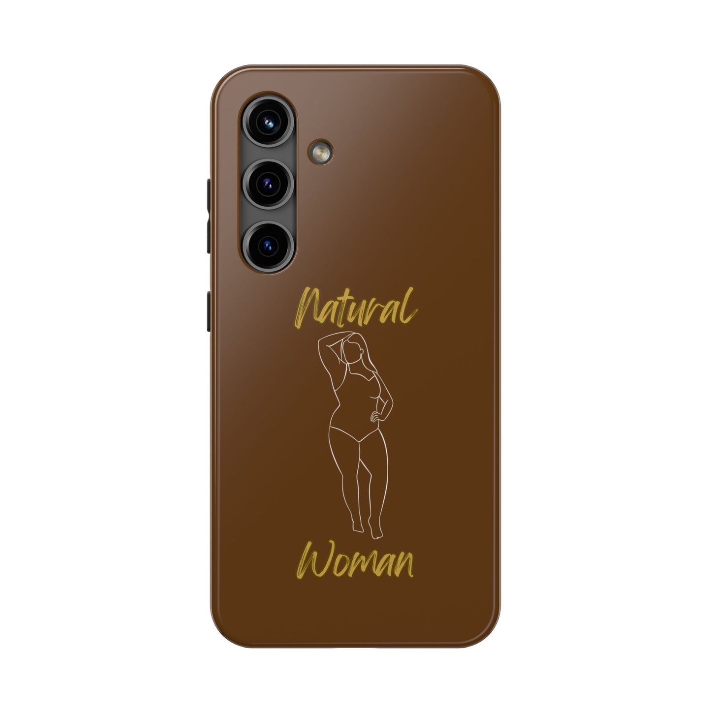 Natural Woman Looking Good (WL)Tough Phone Cases BROWN