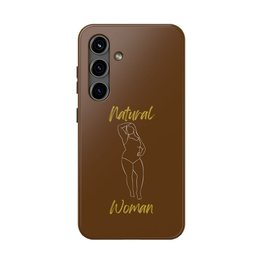 Natural Woman Looking Good (WL)Tough Phone Cases BROWN