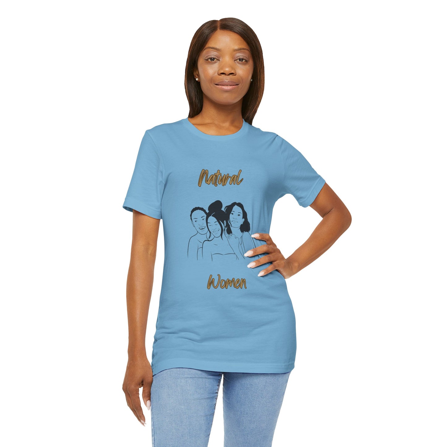 Natural Woman Laughing Friends (BL) Short Sleeve T-Shirt