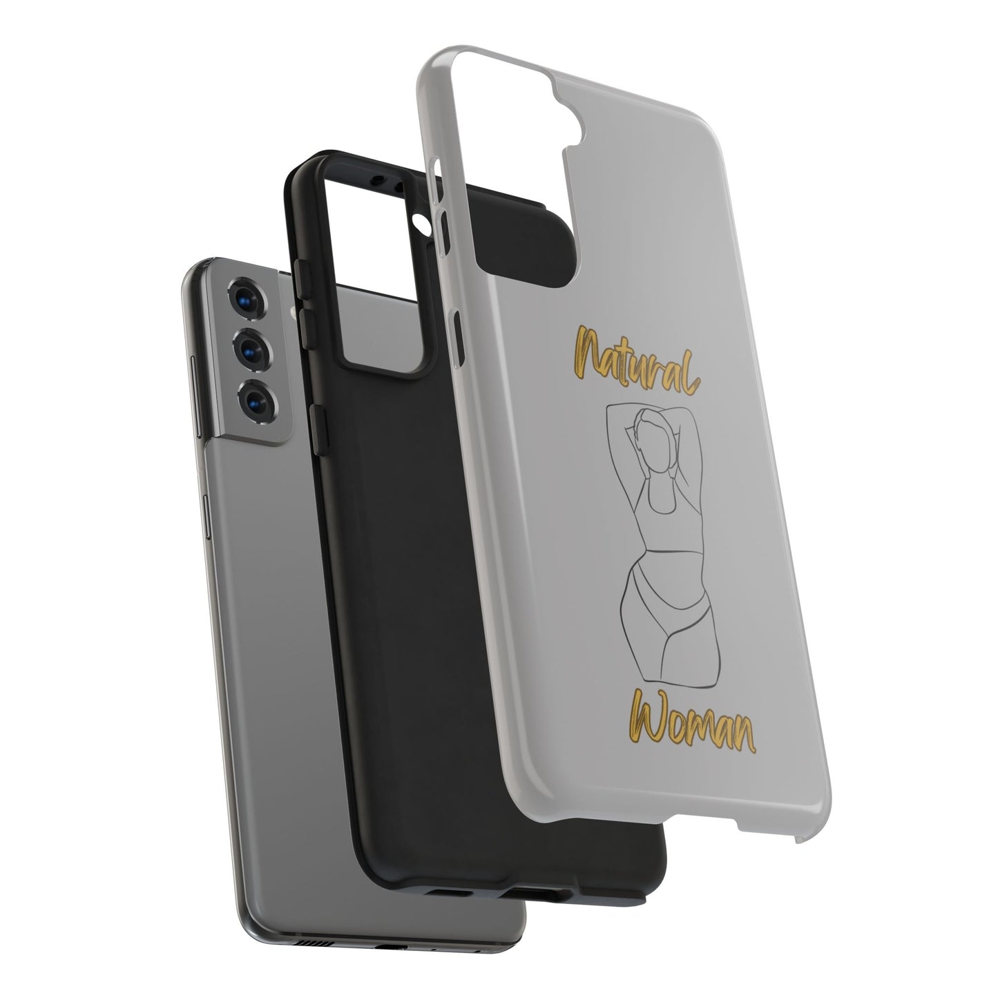 Natural Woman I Love Me (BL)Tough Phone Cases LIGHT GREY