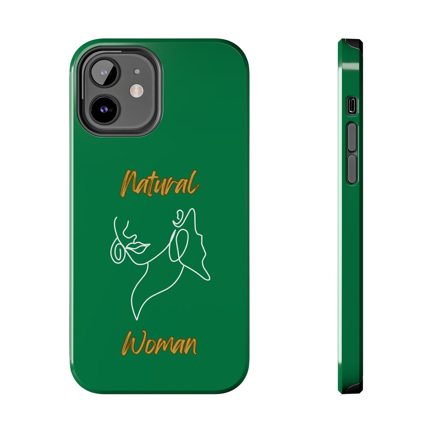Natural Woman Lips (WL)Tough Phone Cases DARK GREEN