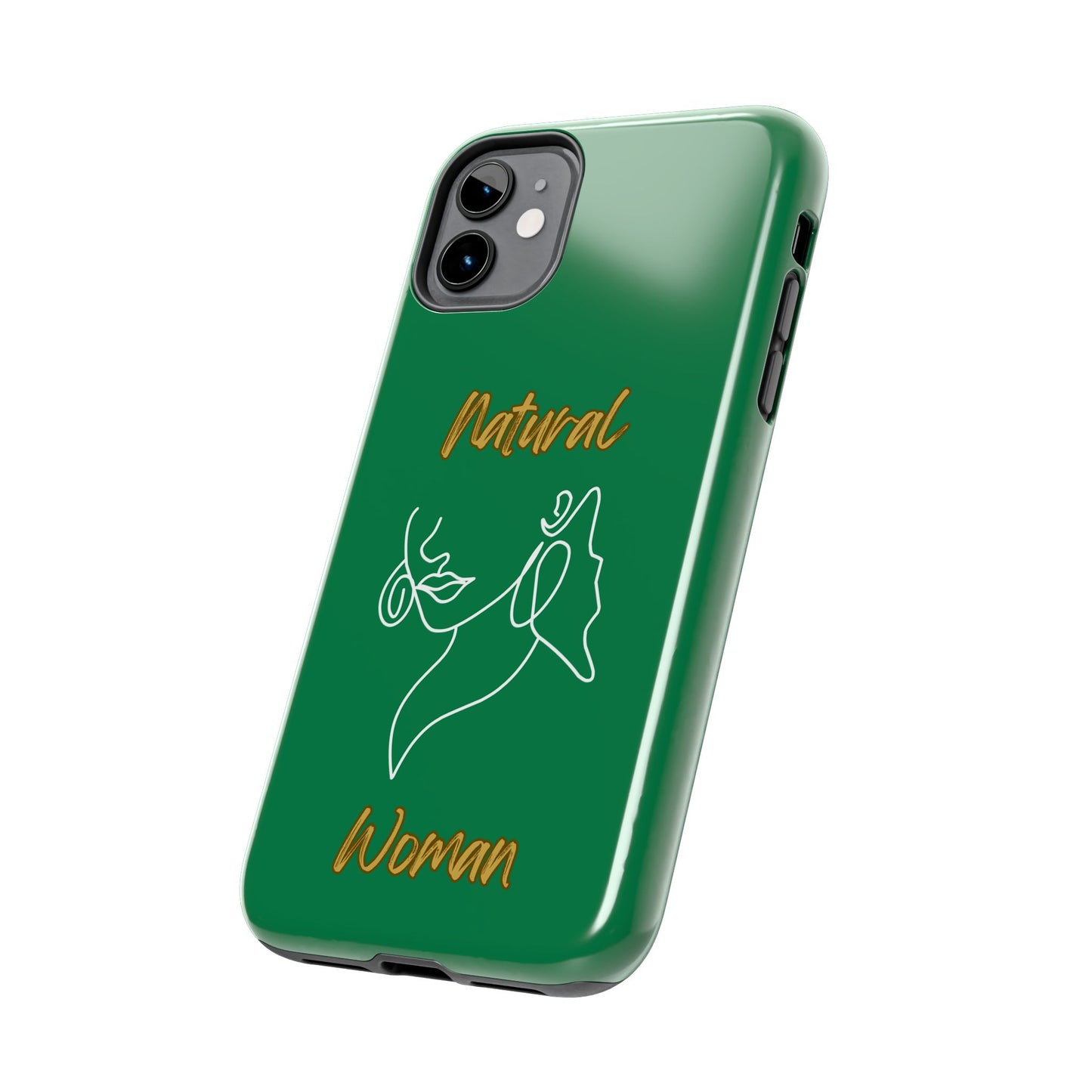 Natural Woman Lips (WL)Tough Phone Cases DARK GREEN