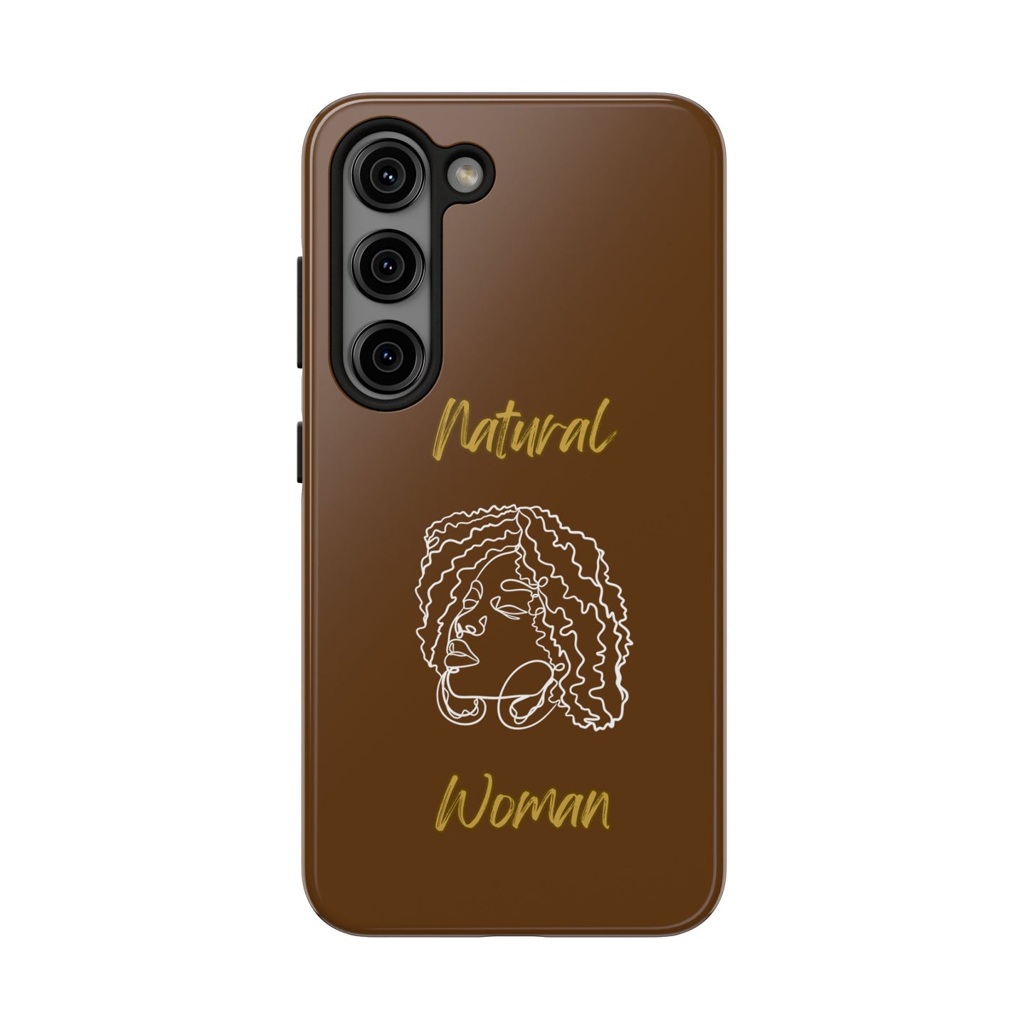 Natural Woman Naturally Me (WL)Tough Phone Cases BROWN