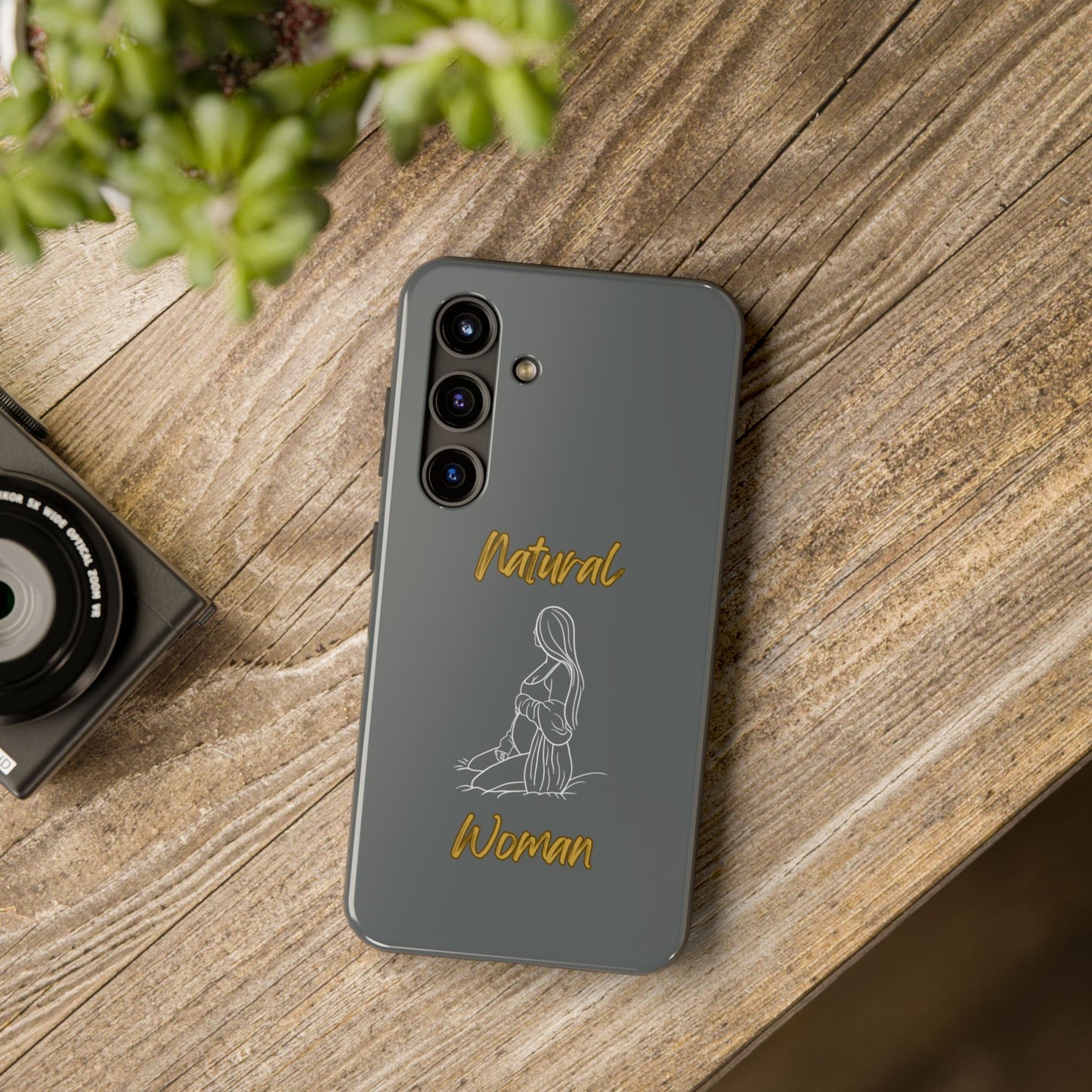 Natural Woman Expecting (WL)Tough Phone Cases DARK GREY
