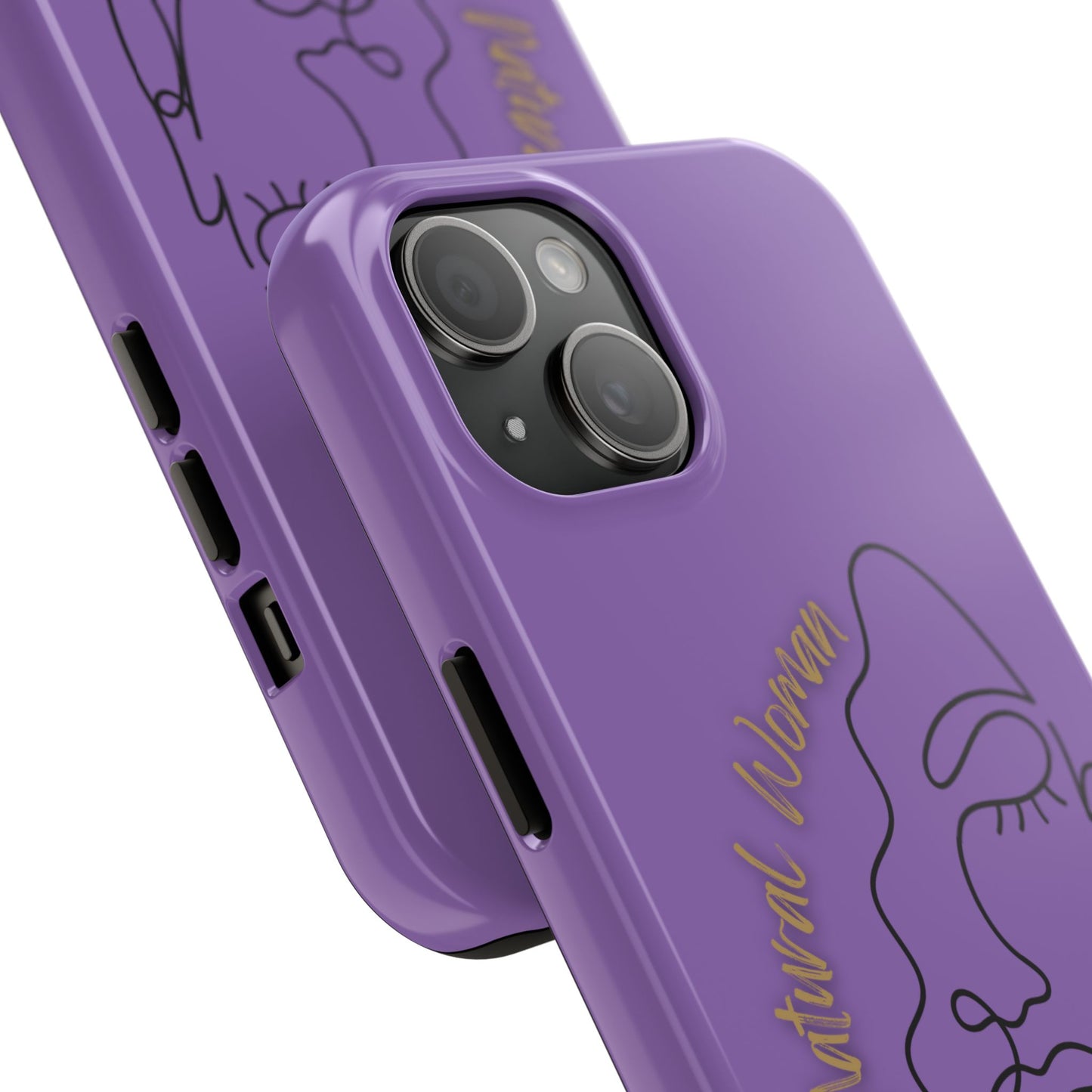 Natural Woman Half Face (BL)Tough Phone Case LIGHT PURPLE